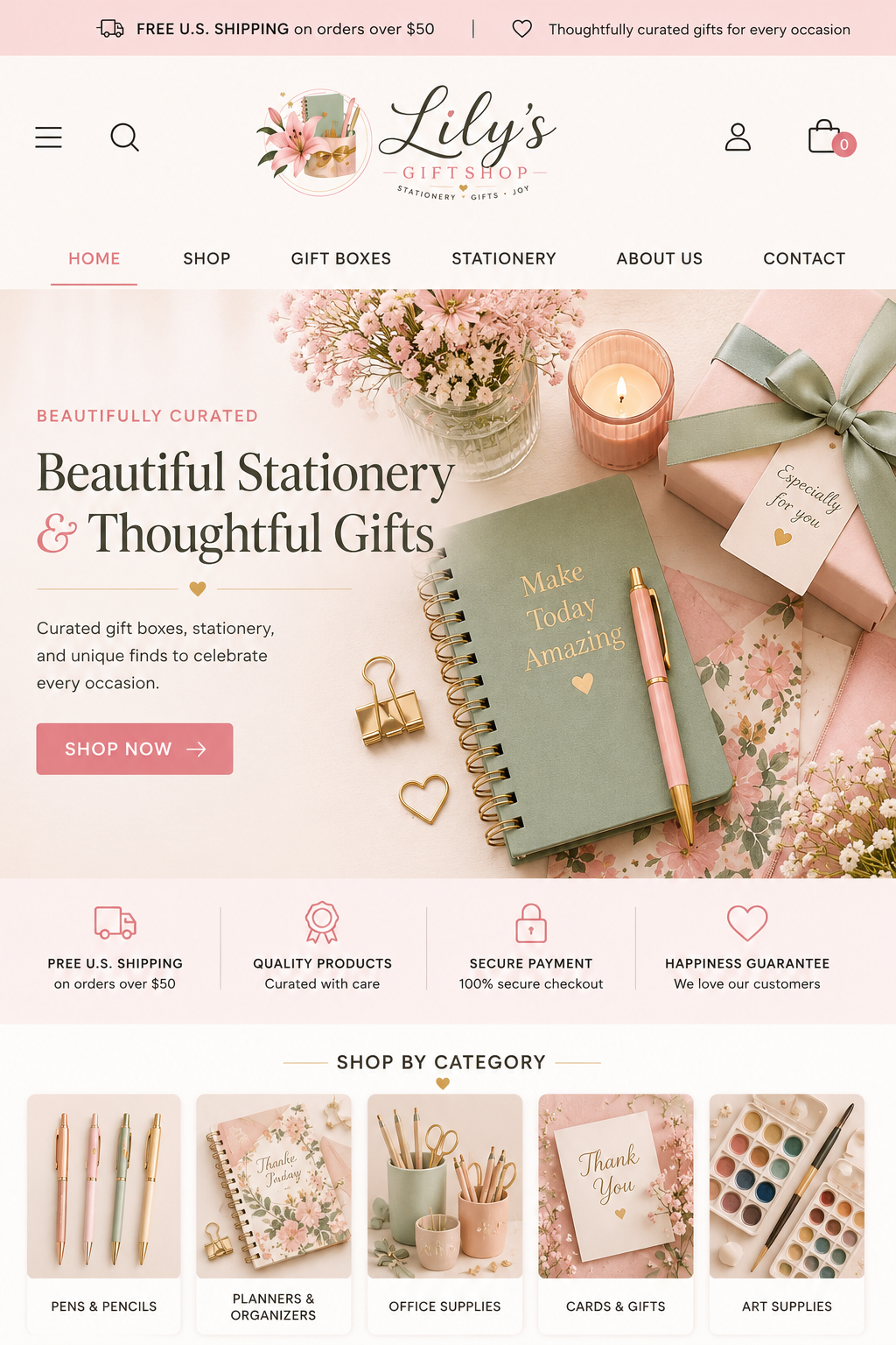 Contact information – Lily's Gift Shop