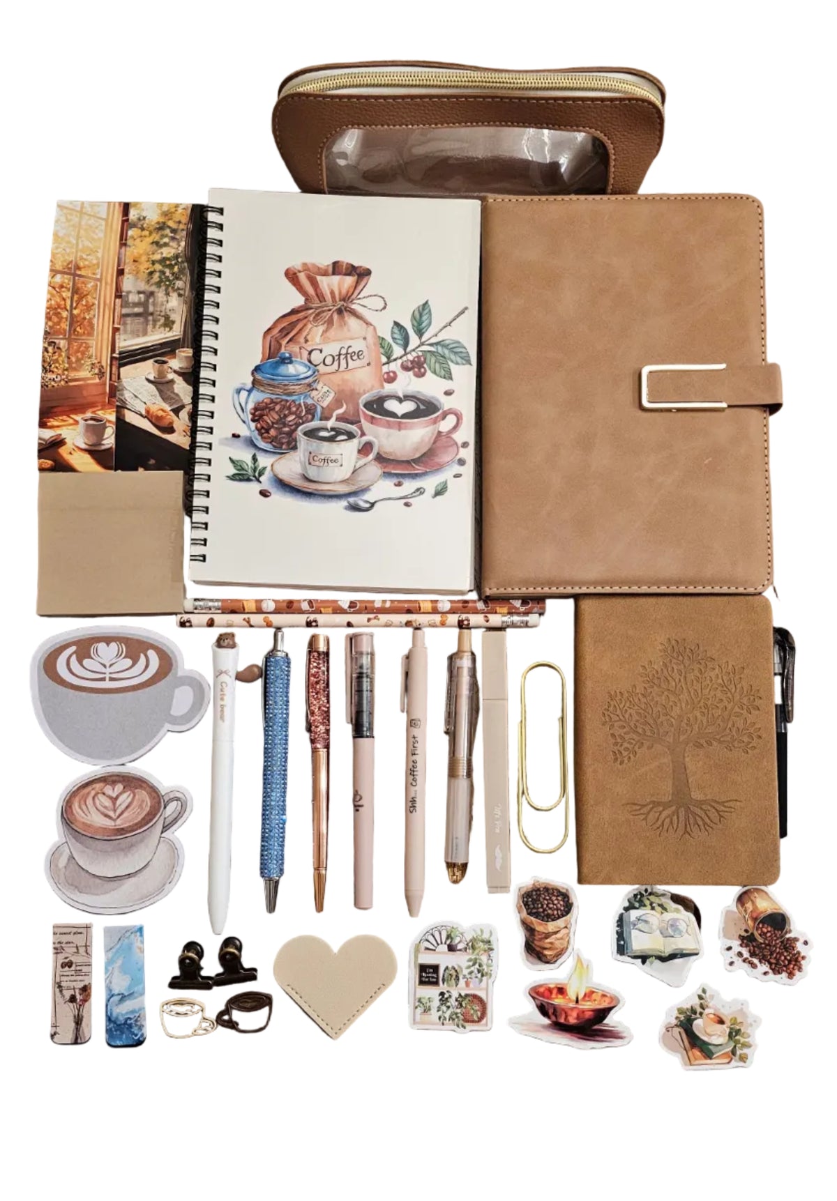 It All Begins with a Coffee Bean Premium Stationery Gift Set