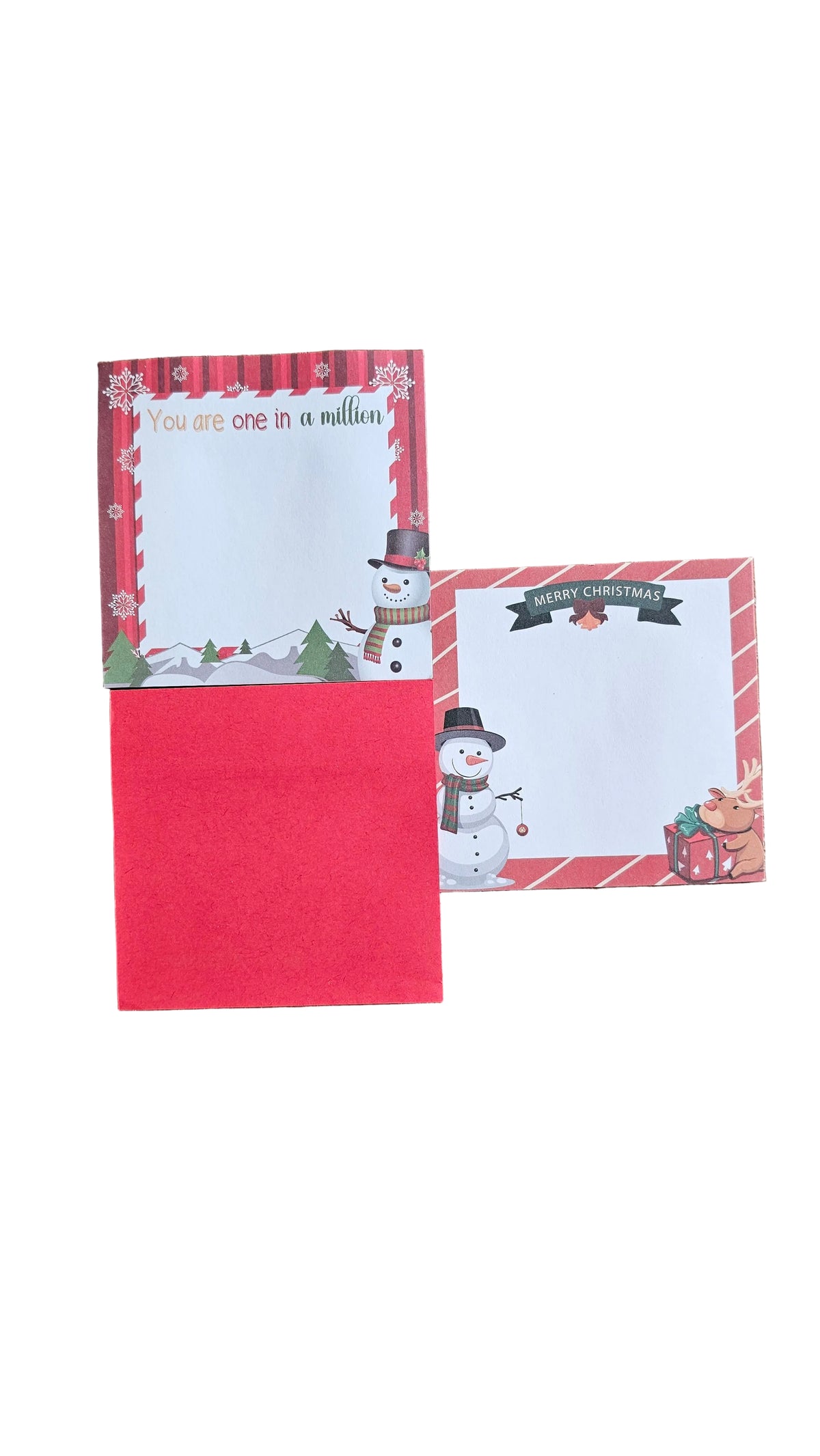 Red Hat Snowman Premium Stationery Gift Set