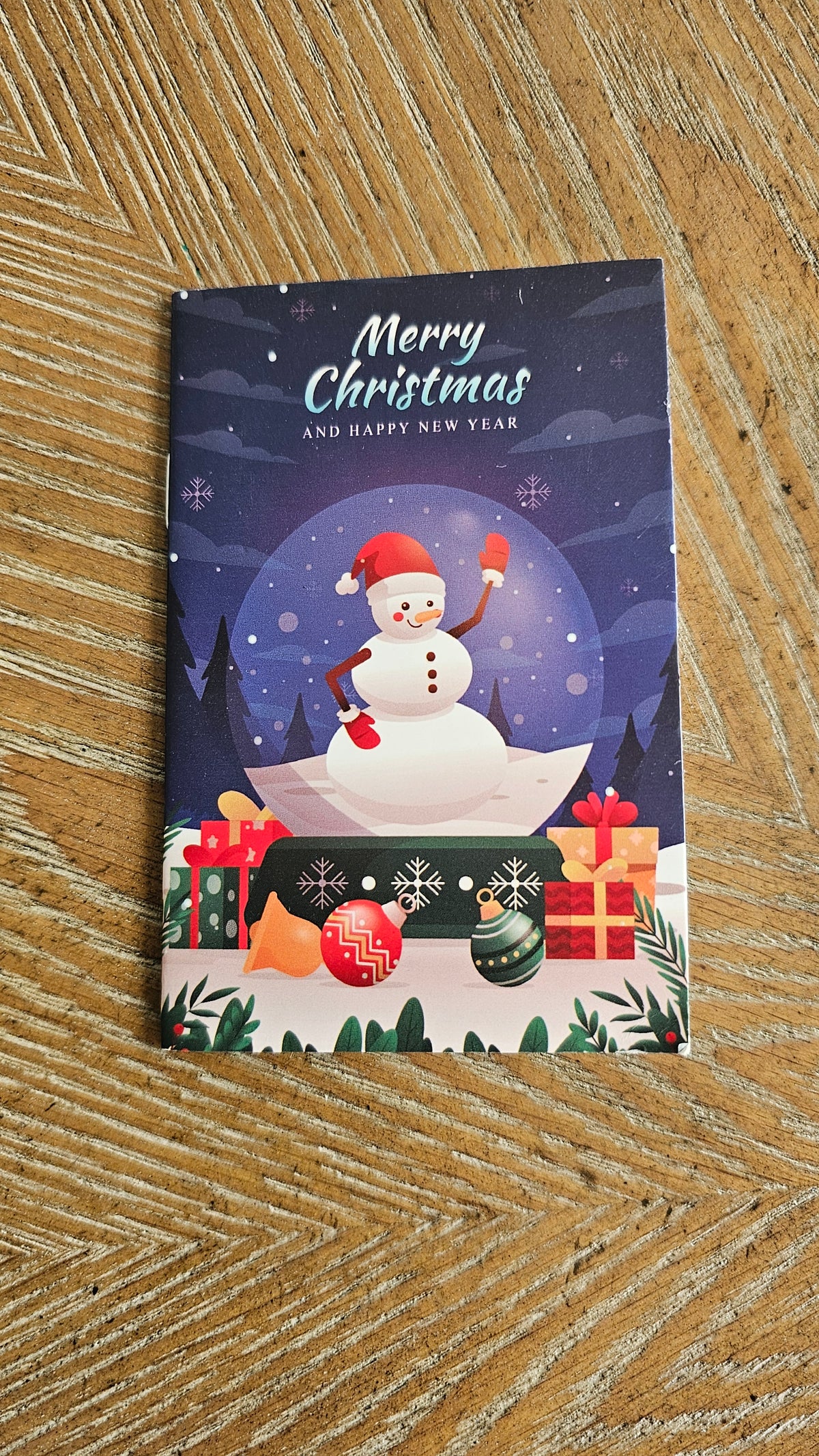 Red Hat Snowman Premium Stationery Gift Set