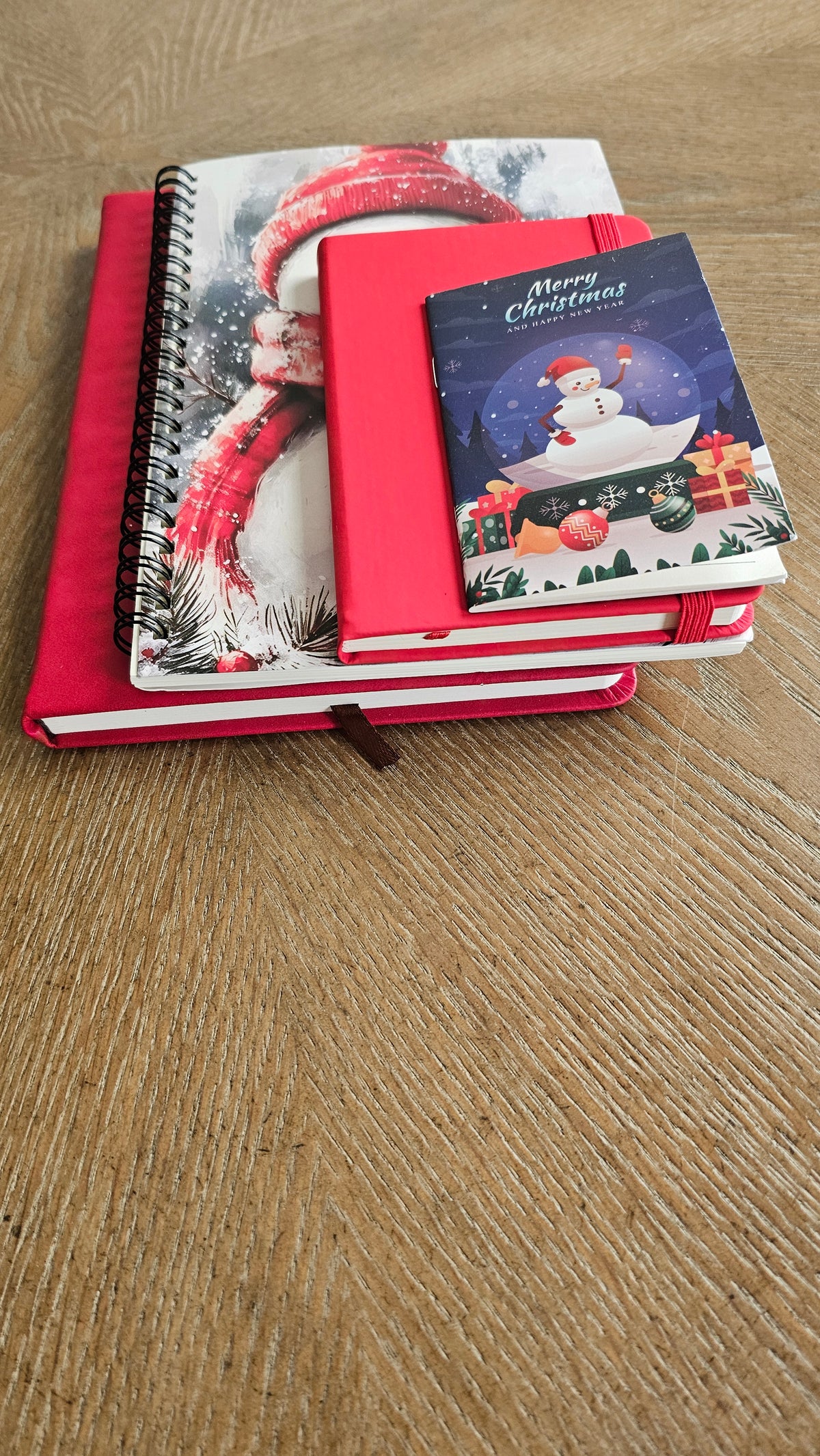Red Hat Snowman Premium Stationery Gift Set