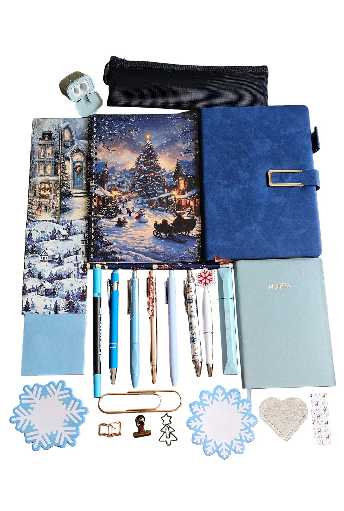 ❄️ Where Winter Lights Glow Deluxe Stationery Gift Set