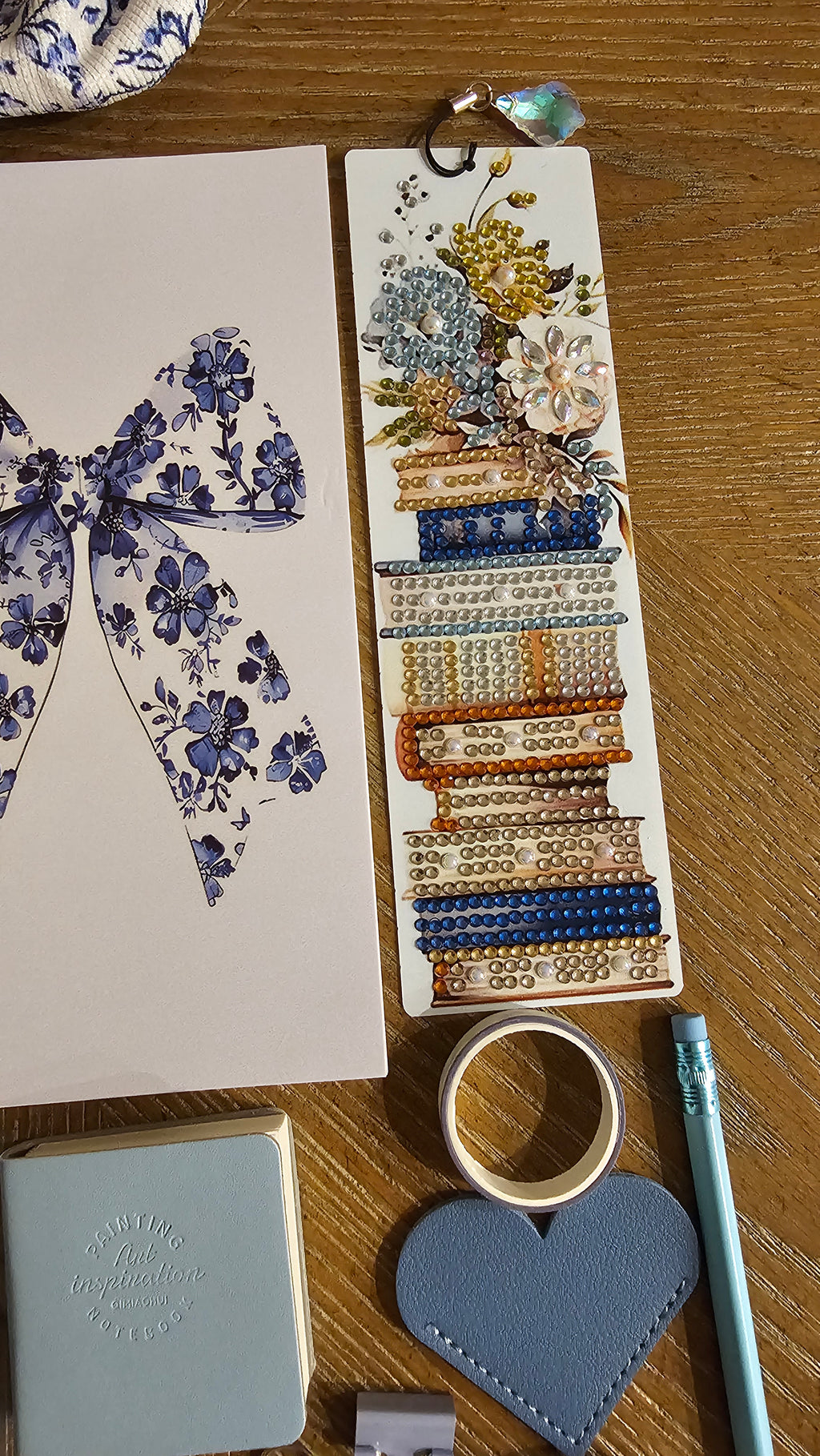 Blue Floral Stationery Gift Set