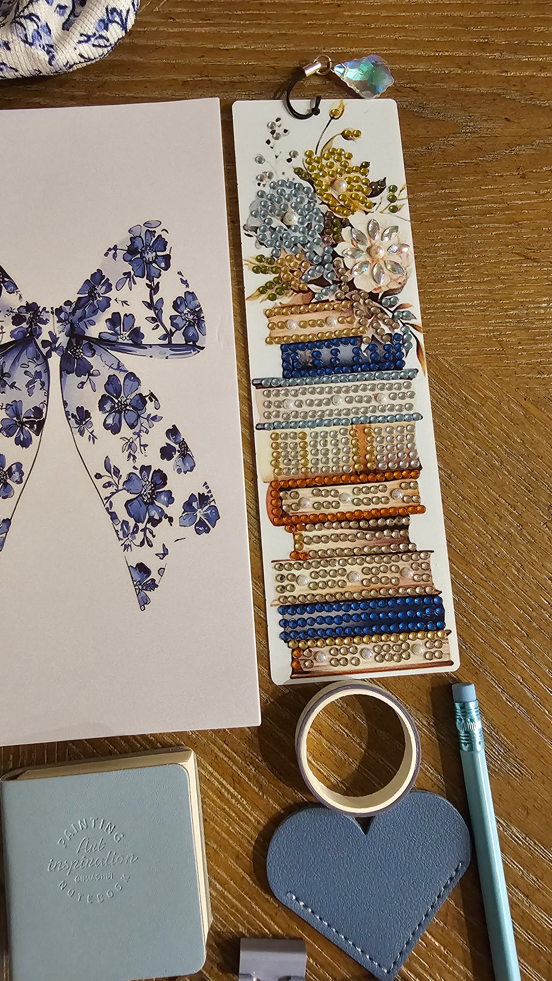 Blue Floral Stationery Gift Set