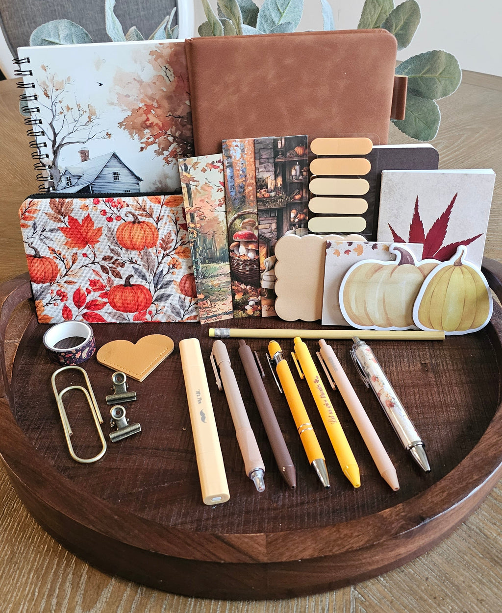 Autumn Pumpkin Cottage Stationery Gift Set