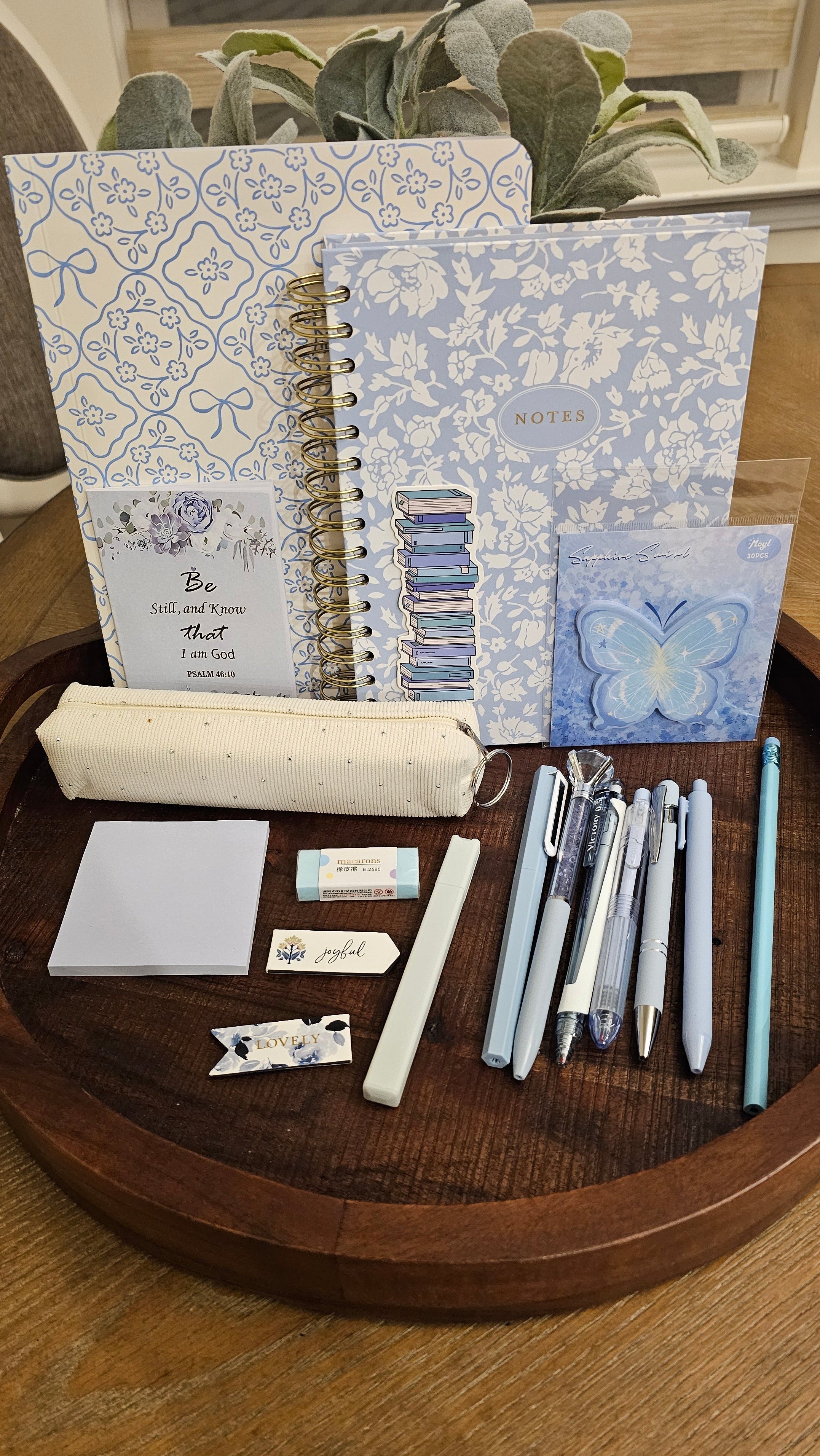 Blue Blossom Deluxe Stationery Gift Set