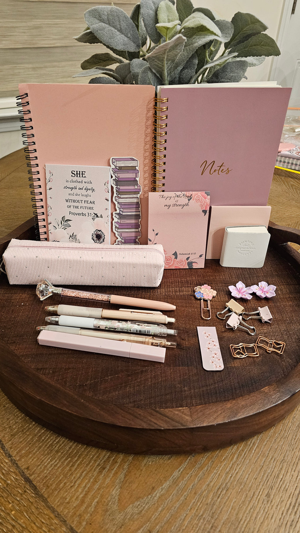 Blush Pink and Pastel Purple  Stationery Gift Set