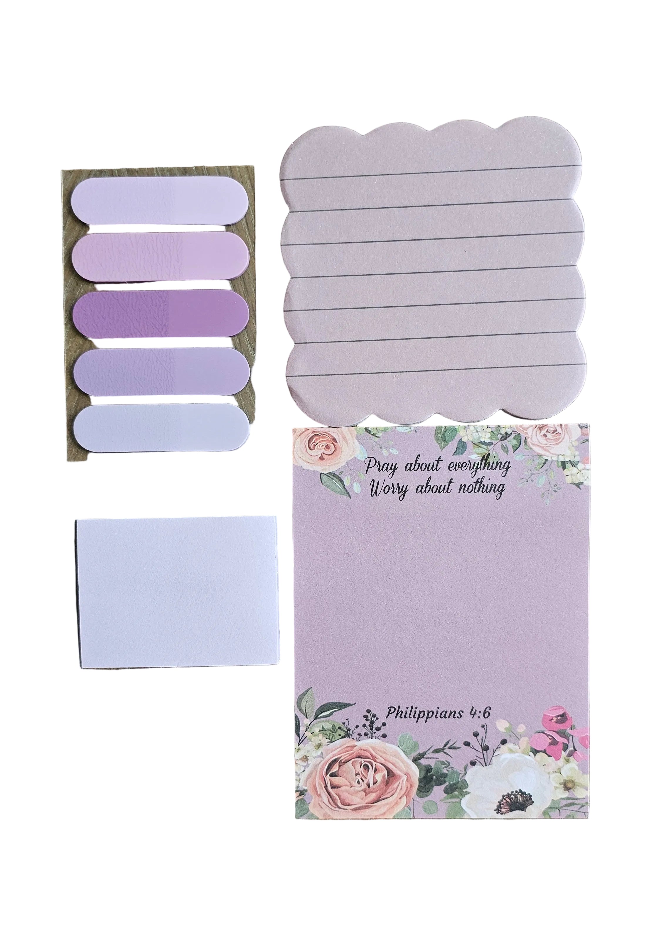 💜 Hearts Above Christian Stationery Gift Set