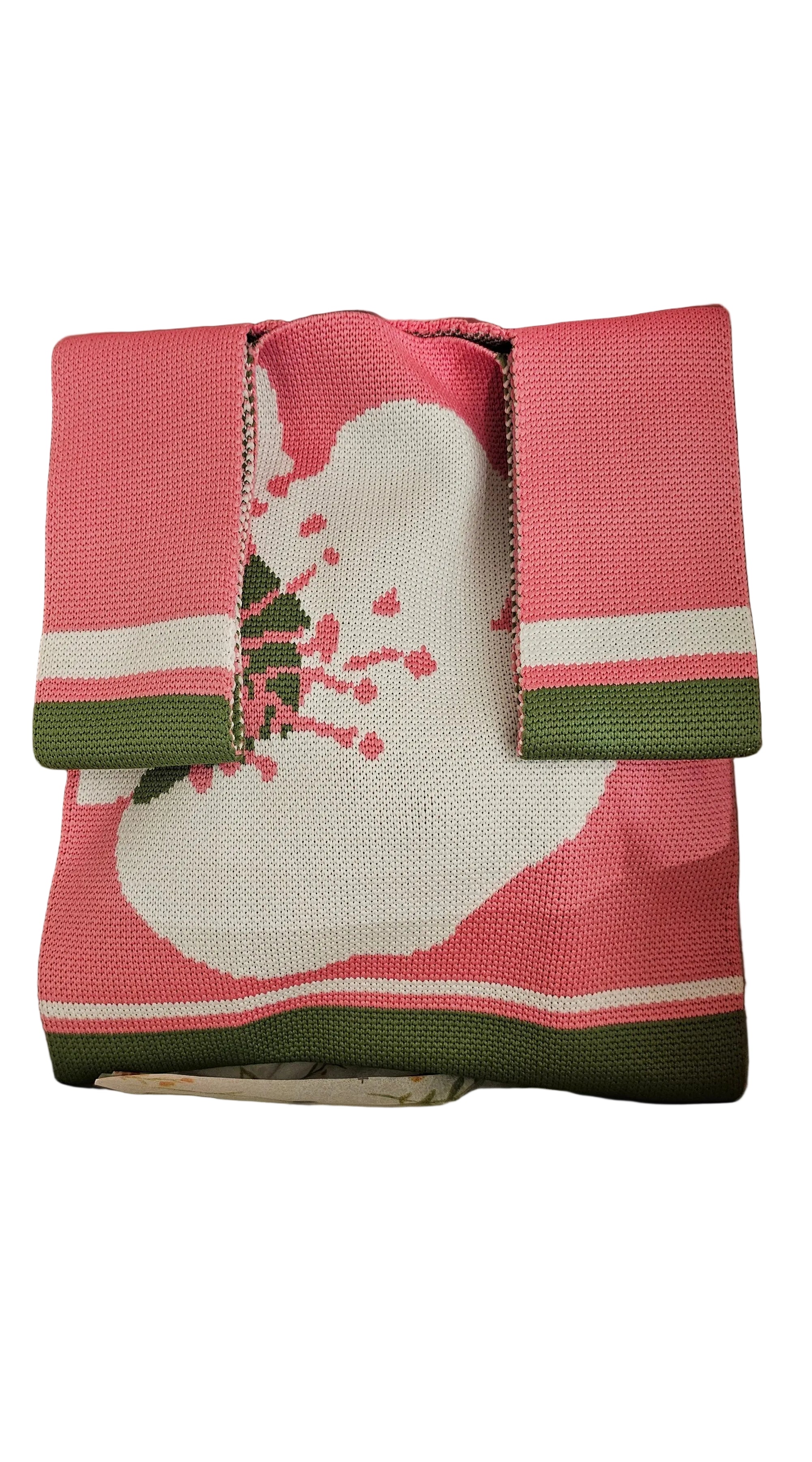 Reusable Knit Mini Tote Bag – Floral Collection