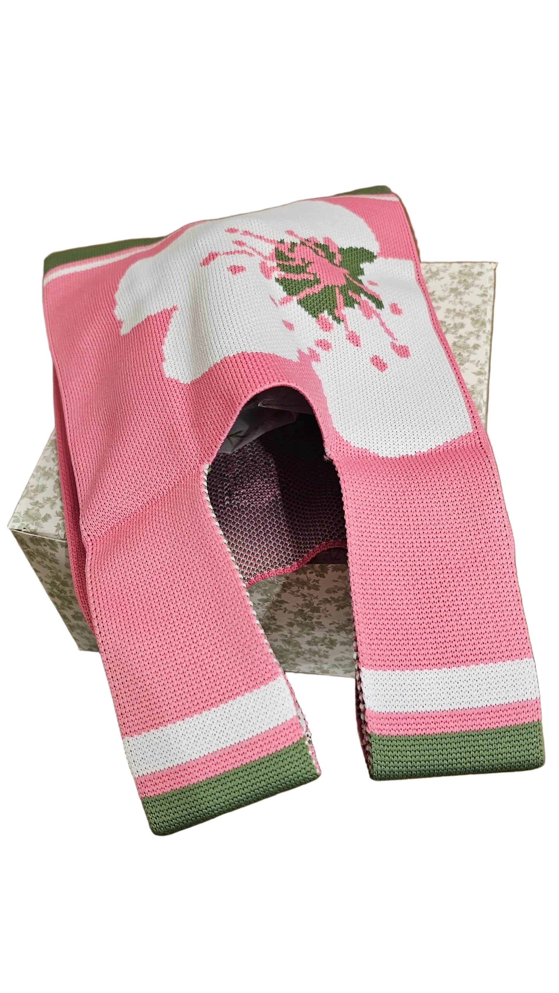 Reusable Knit Mini Tote Bag – Floral Collection