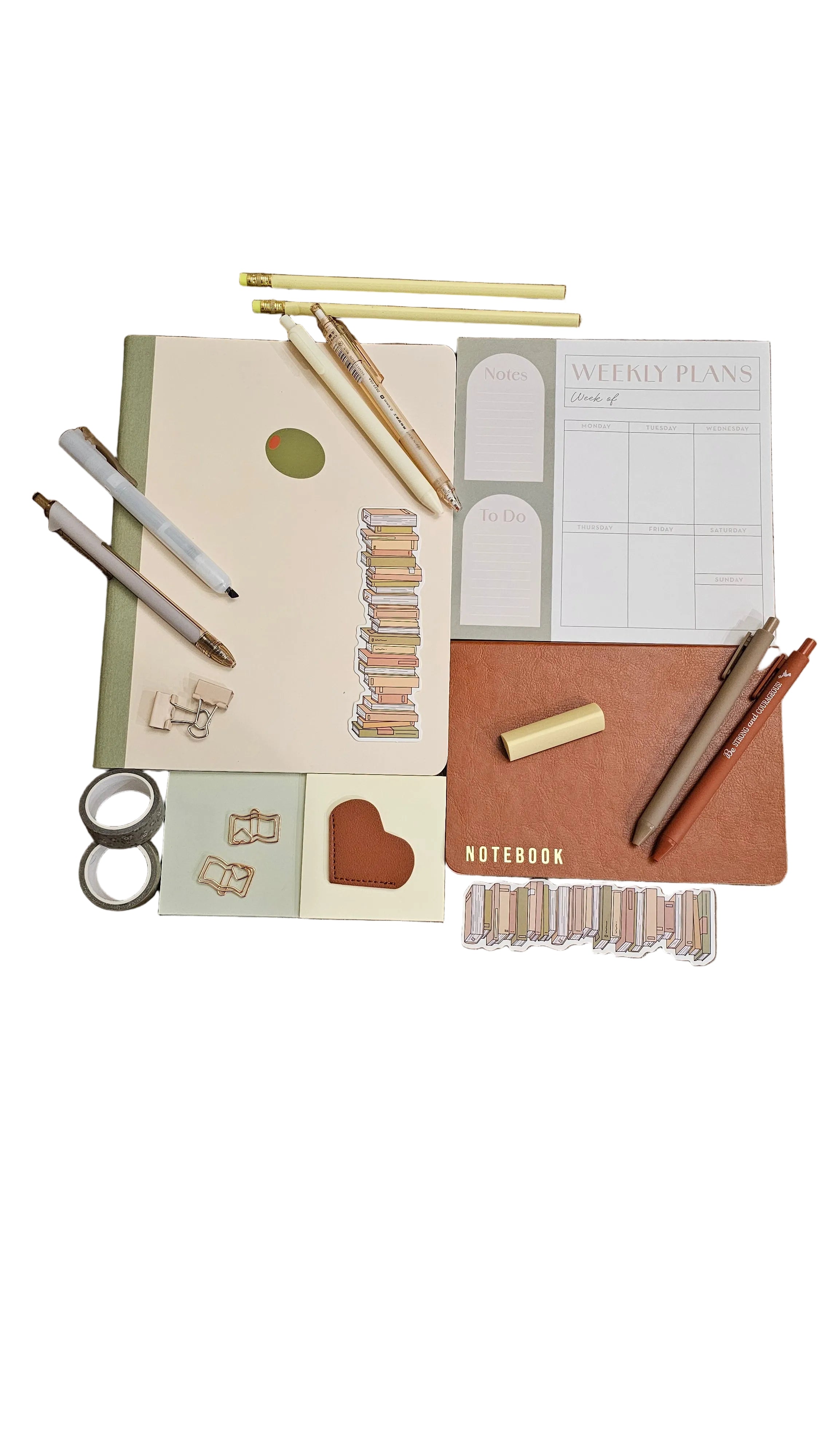 Neutral Book Lover Stationery Gift Set