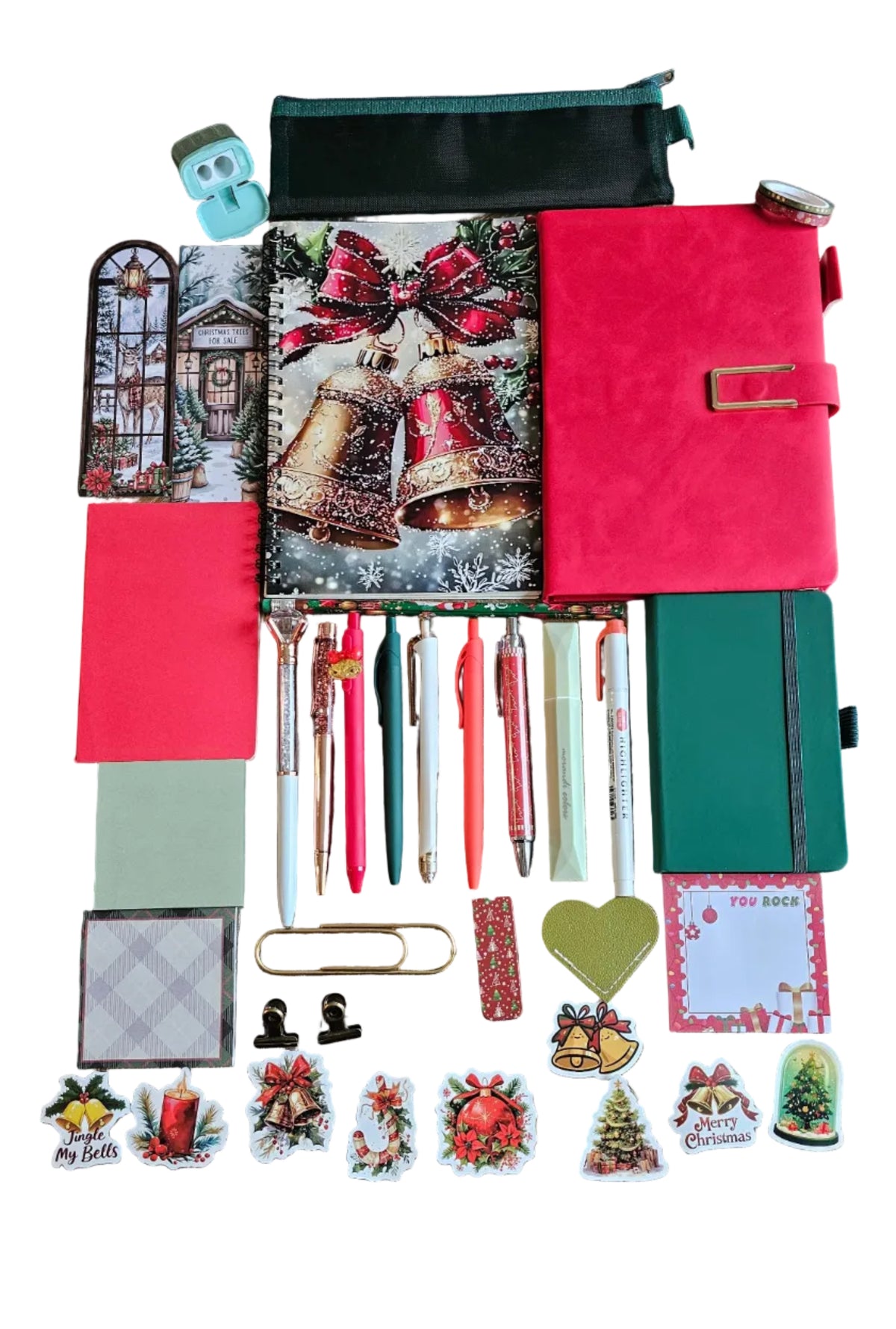 The Christmas Bells of Elegance Stationery Gift Set