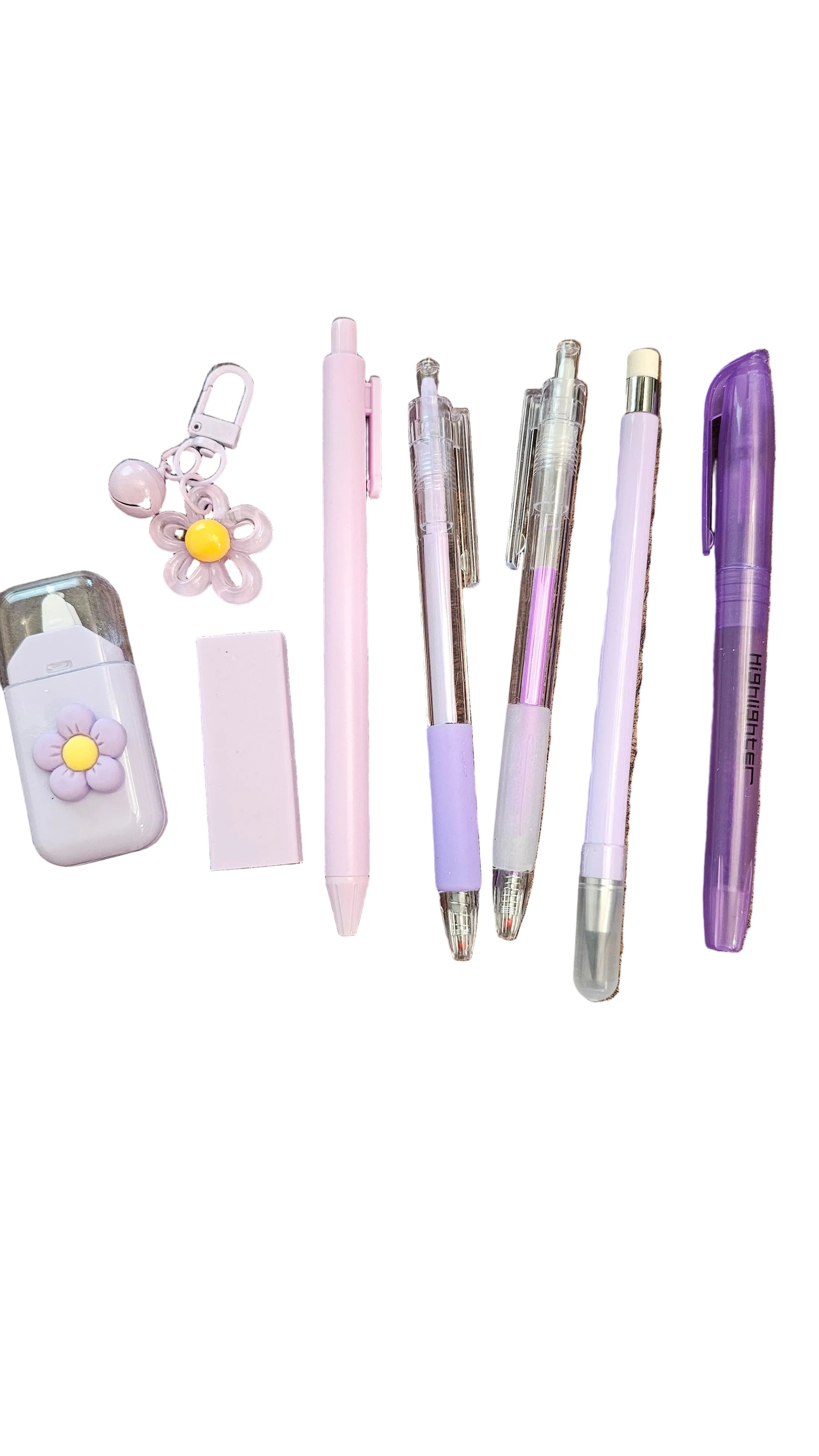 Lavender Daisy Stationery Gift Set – 8 Piece Pastel Writing Kit