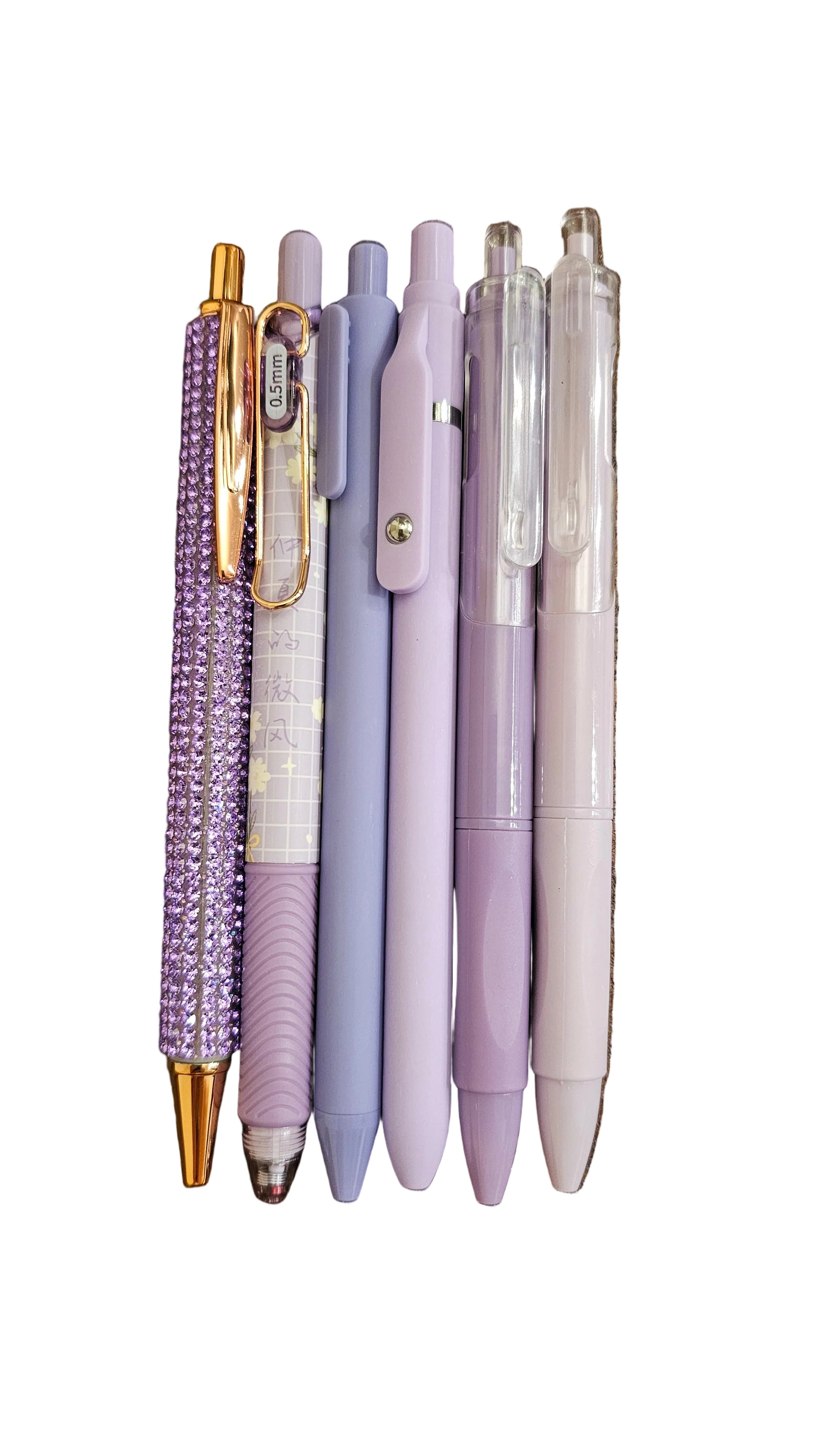Purple Pastel Pen Bundle – Set of 6