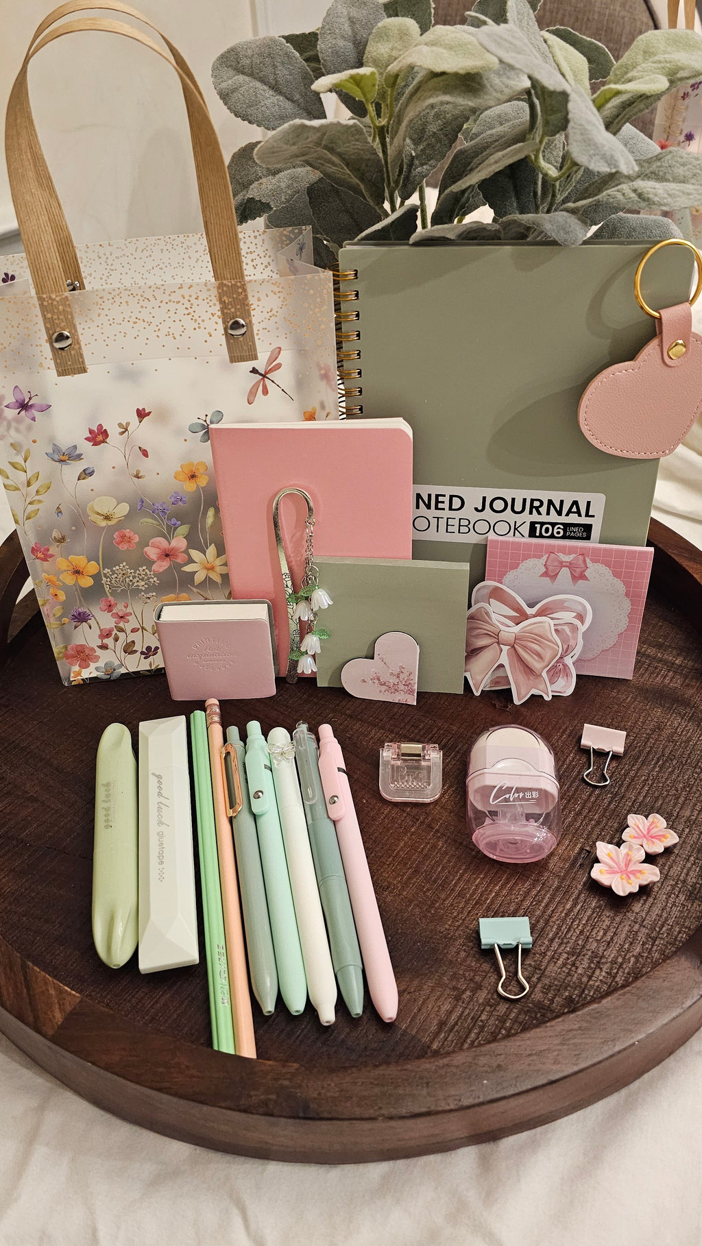 Sage & Blush Pastel Stationery Gift Box