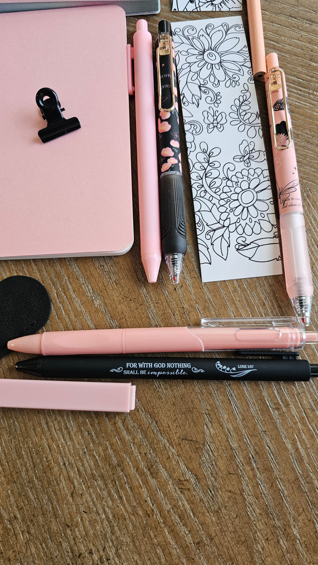 Blush & Noir Stationery Gift Set