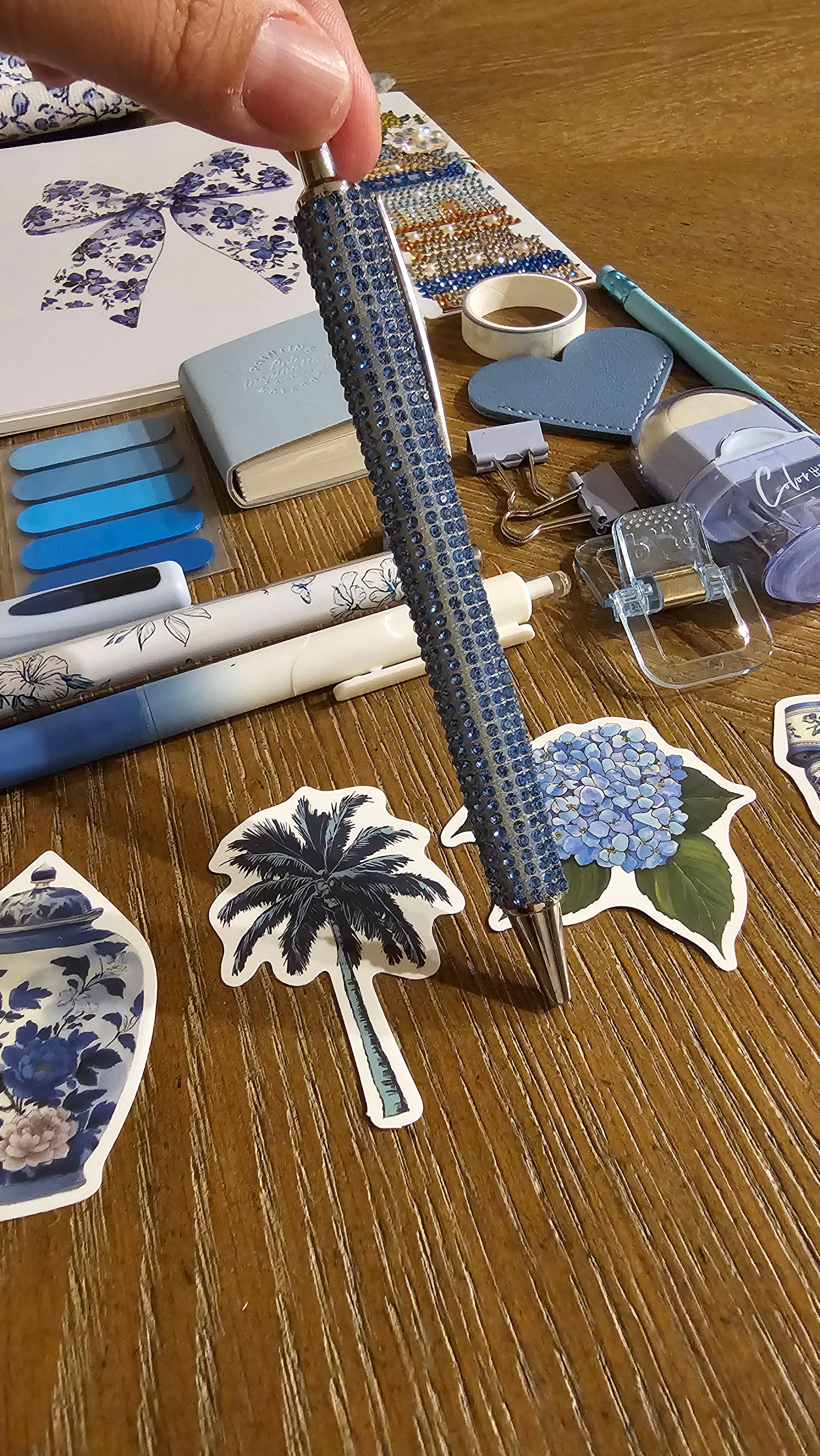Blue Floral Stationery Gift Set