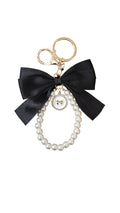 Elegant Pearl Bow Keychain