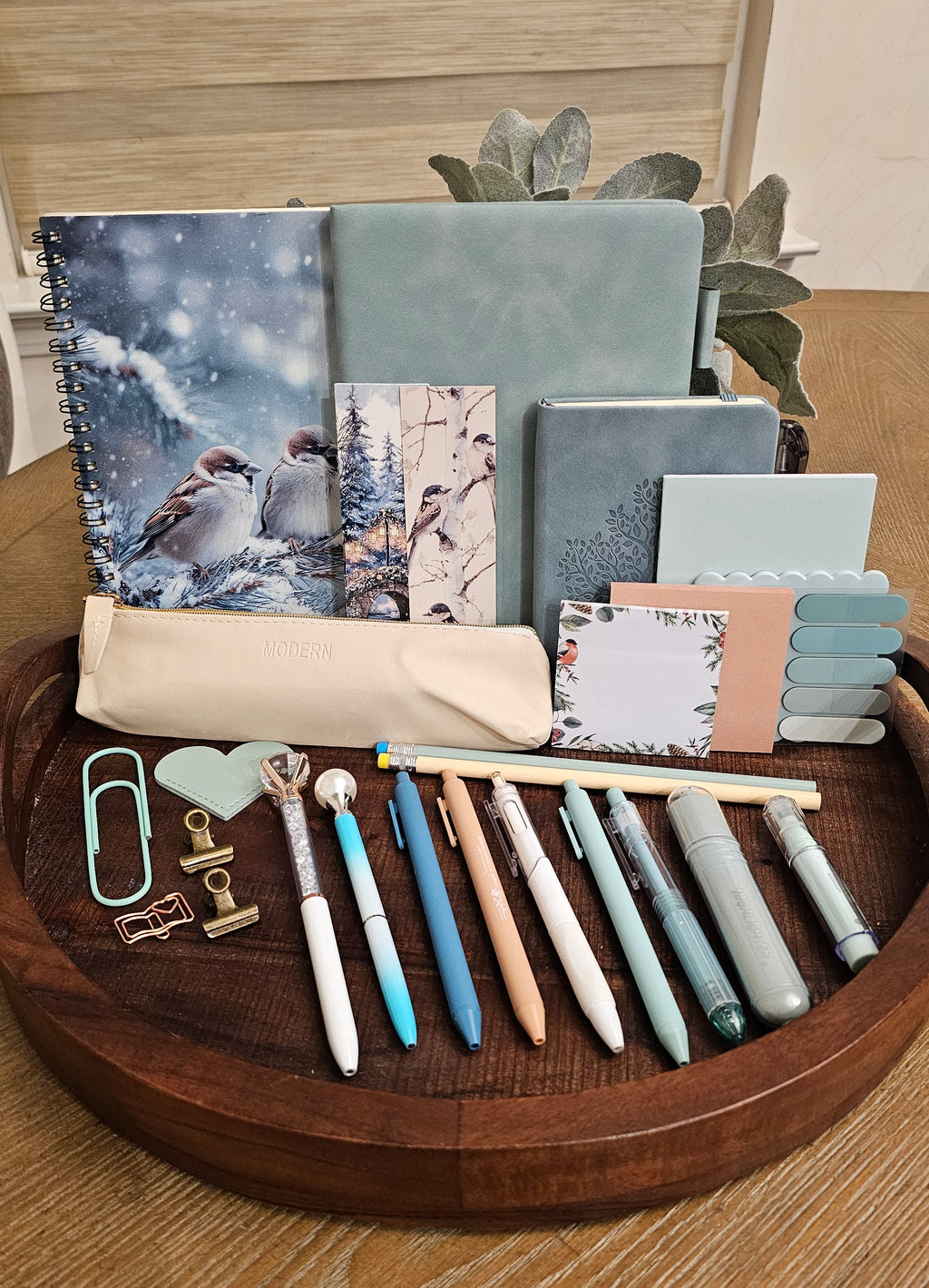 Winter Sparrows Premium Stationery Gift Set