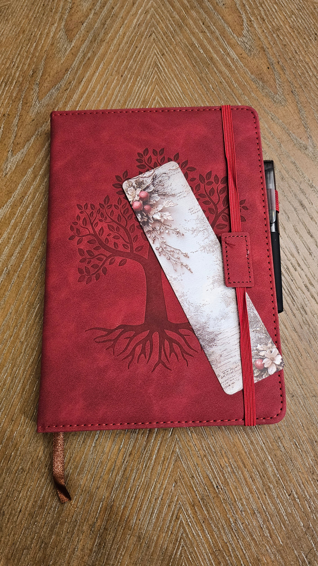 Crimson Bloom Stationery Gift Set