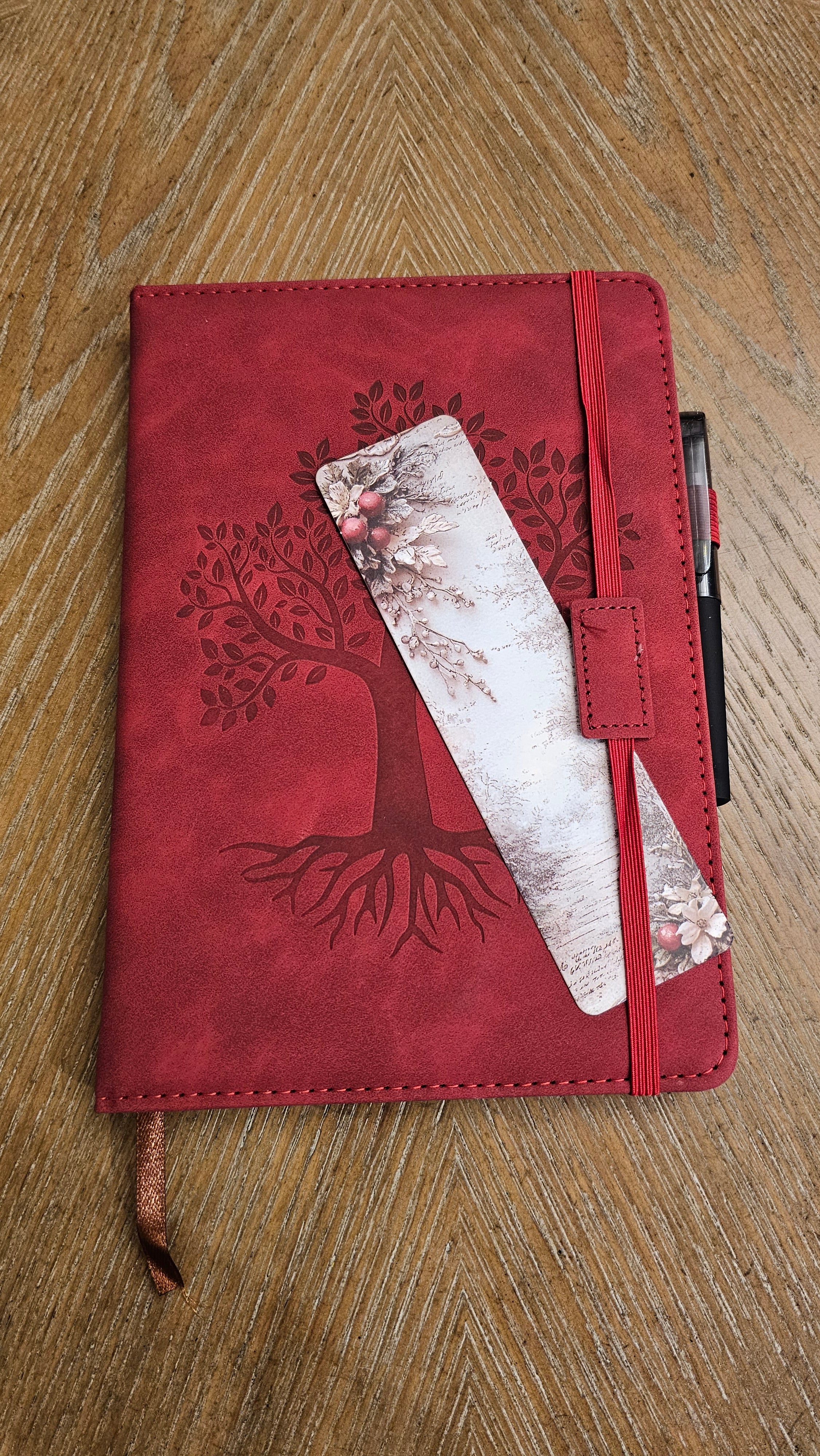 Crimson Bloom Stationery Gift Set