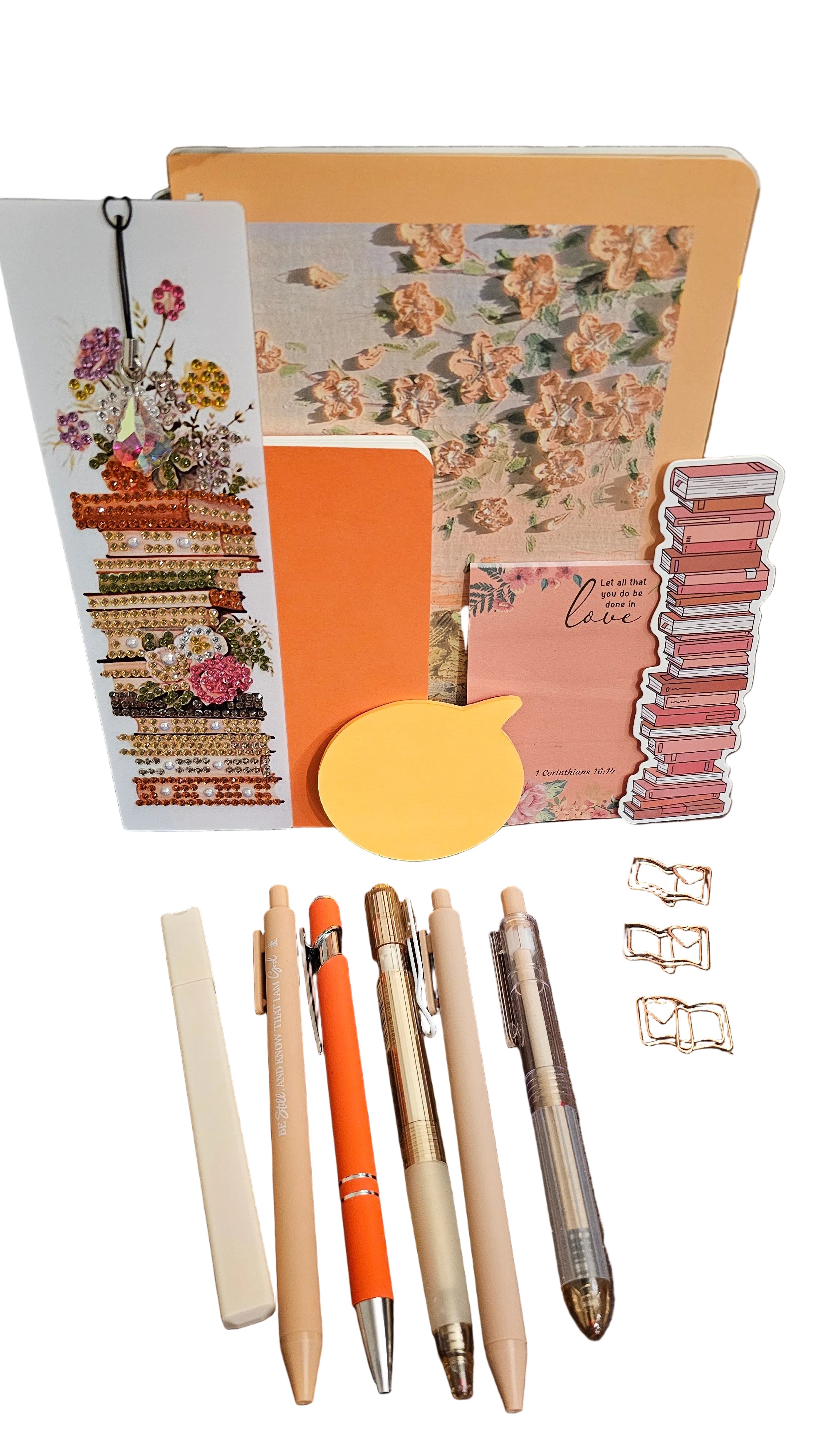 Autumn Bloom Stationery Gift Set – 15 Piece Journal & Writing Kit