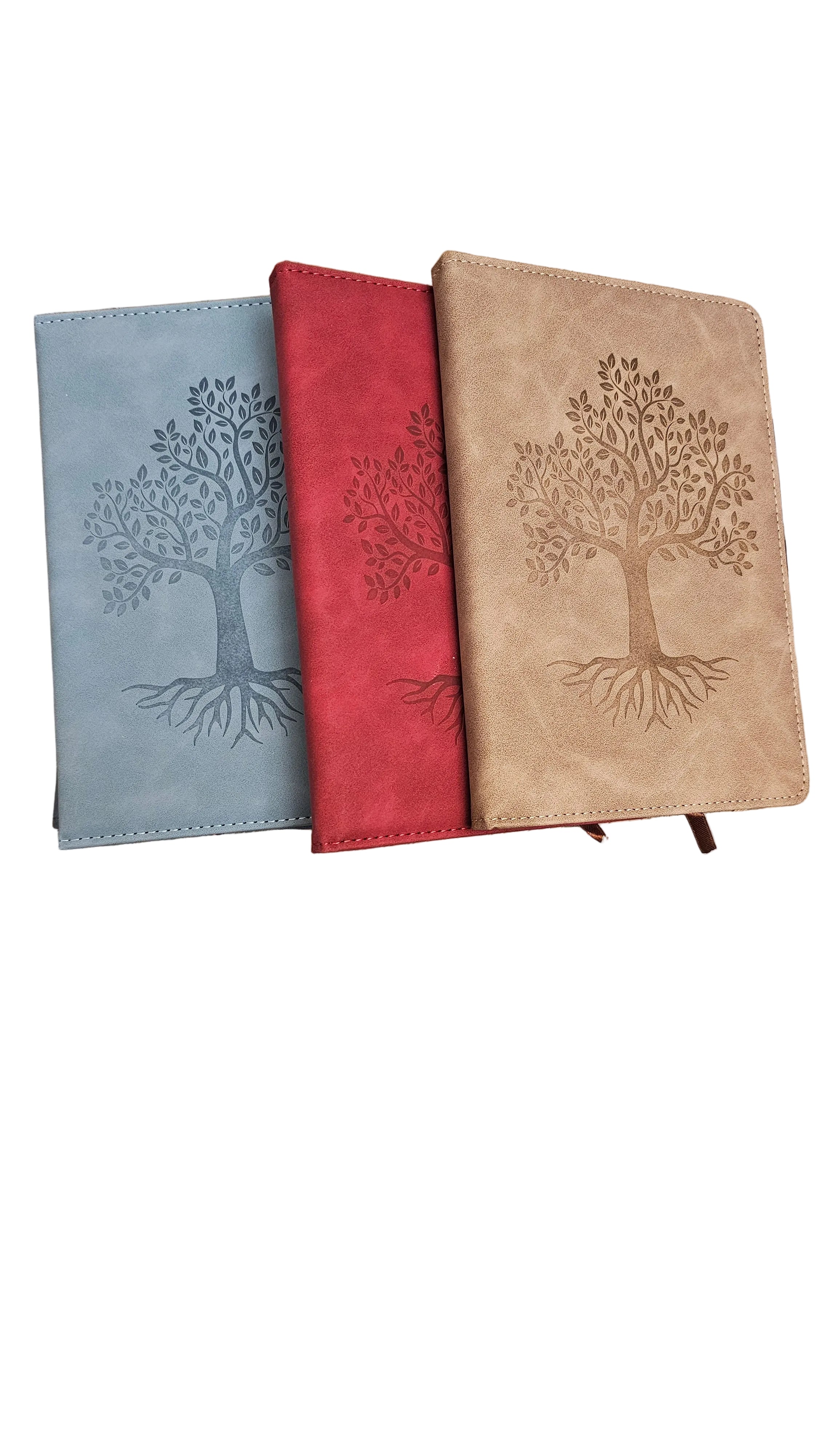 Tree of Life Leather Journal with Pen – Lined Notebook