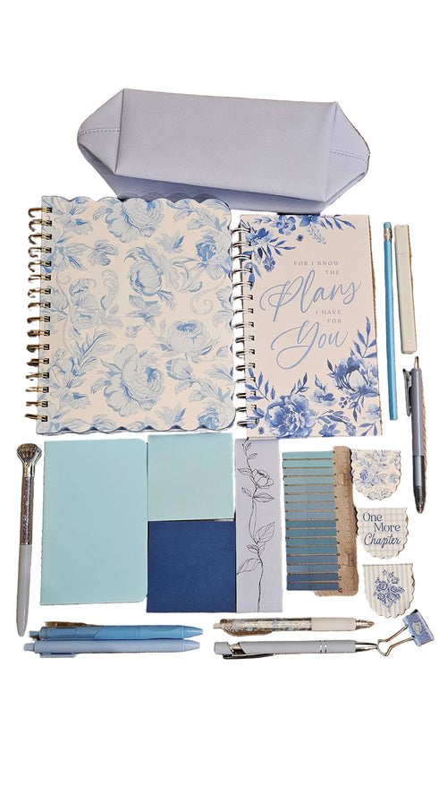 Blooming Blue Stationery Gift Set