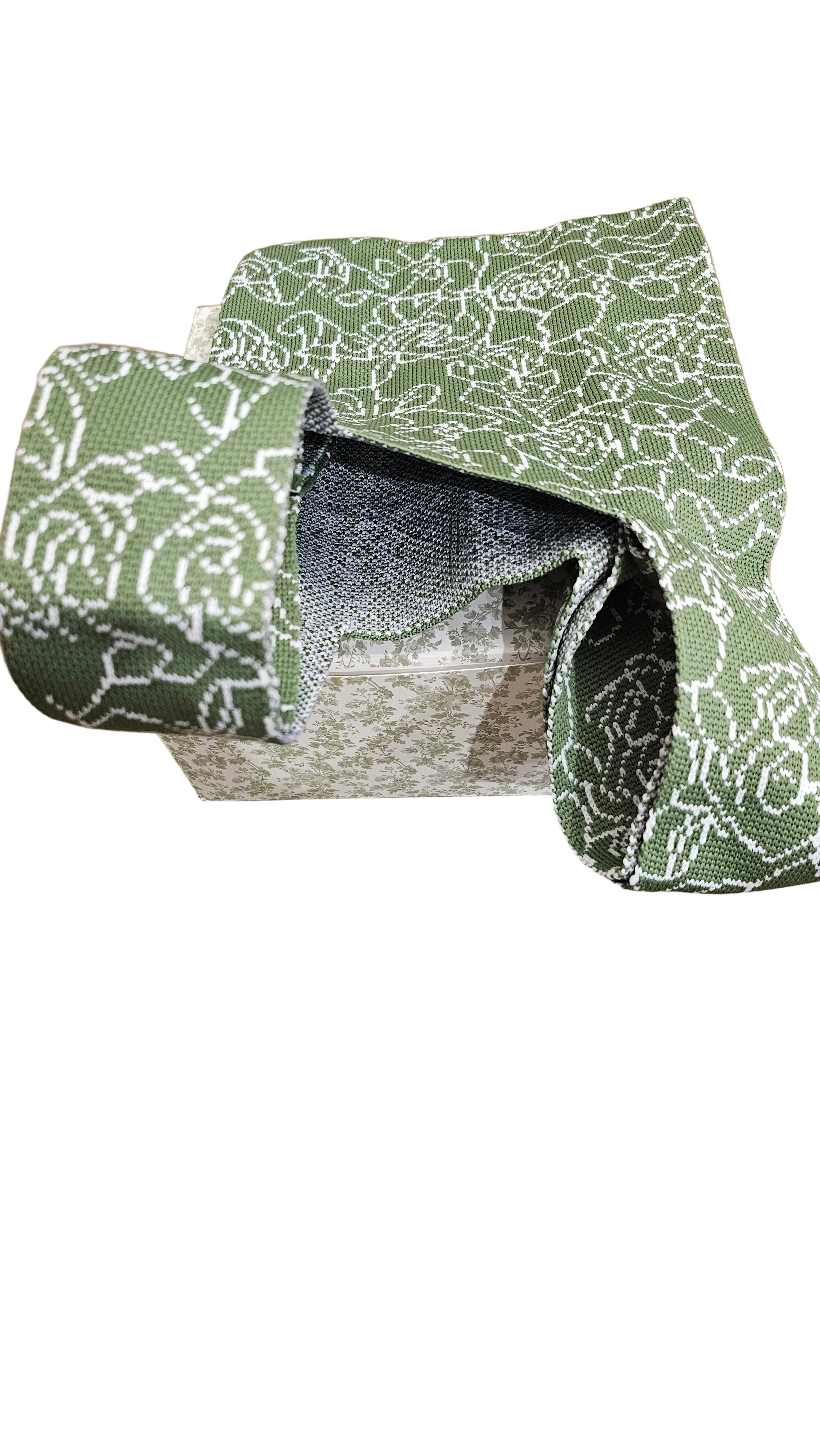 Reusable Knit Mini Tote Bag – Floral Collection