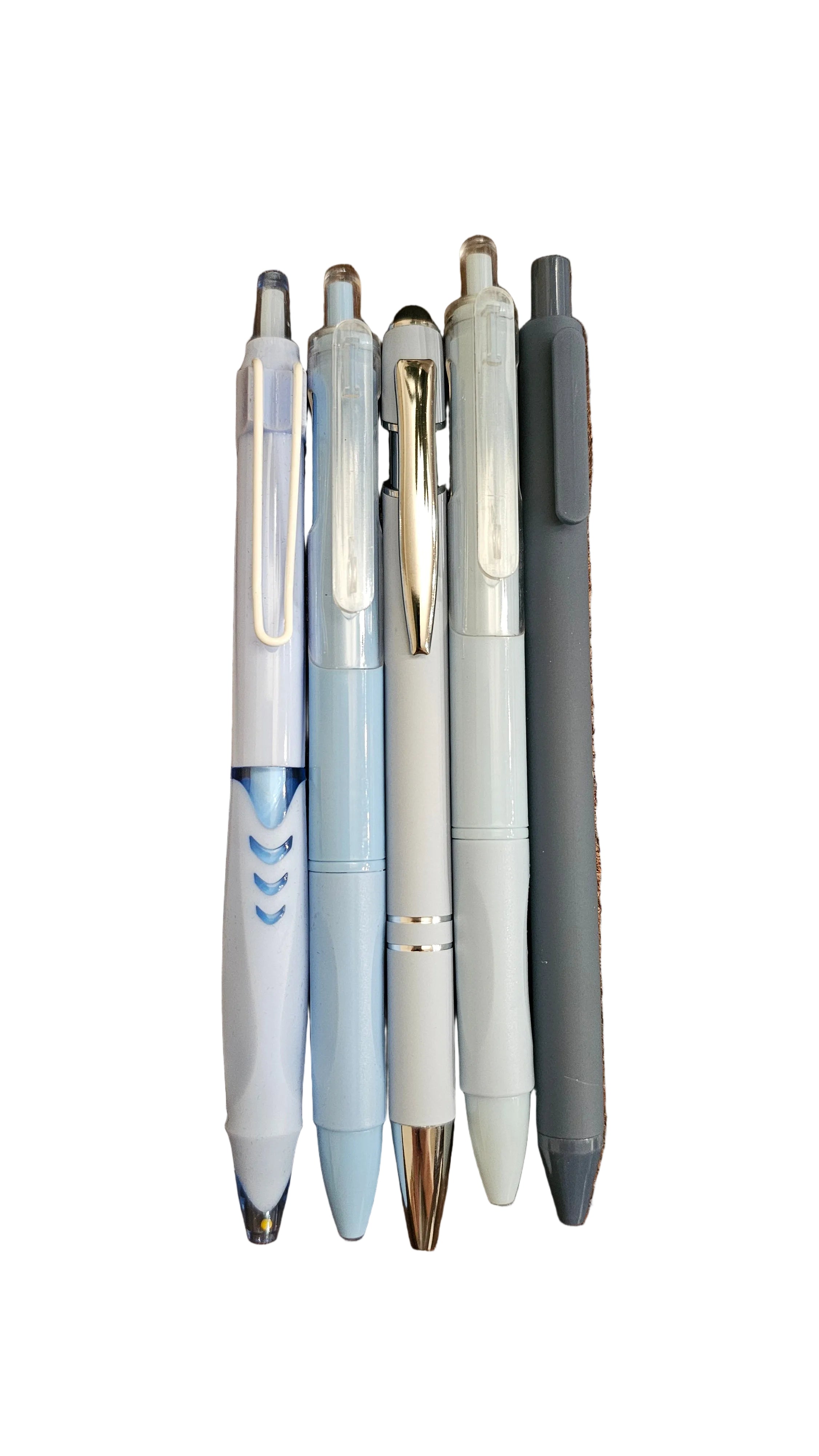 Blue Pastel Pen Bundle – Set of 5