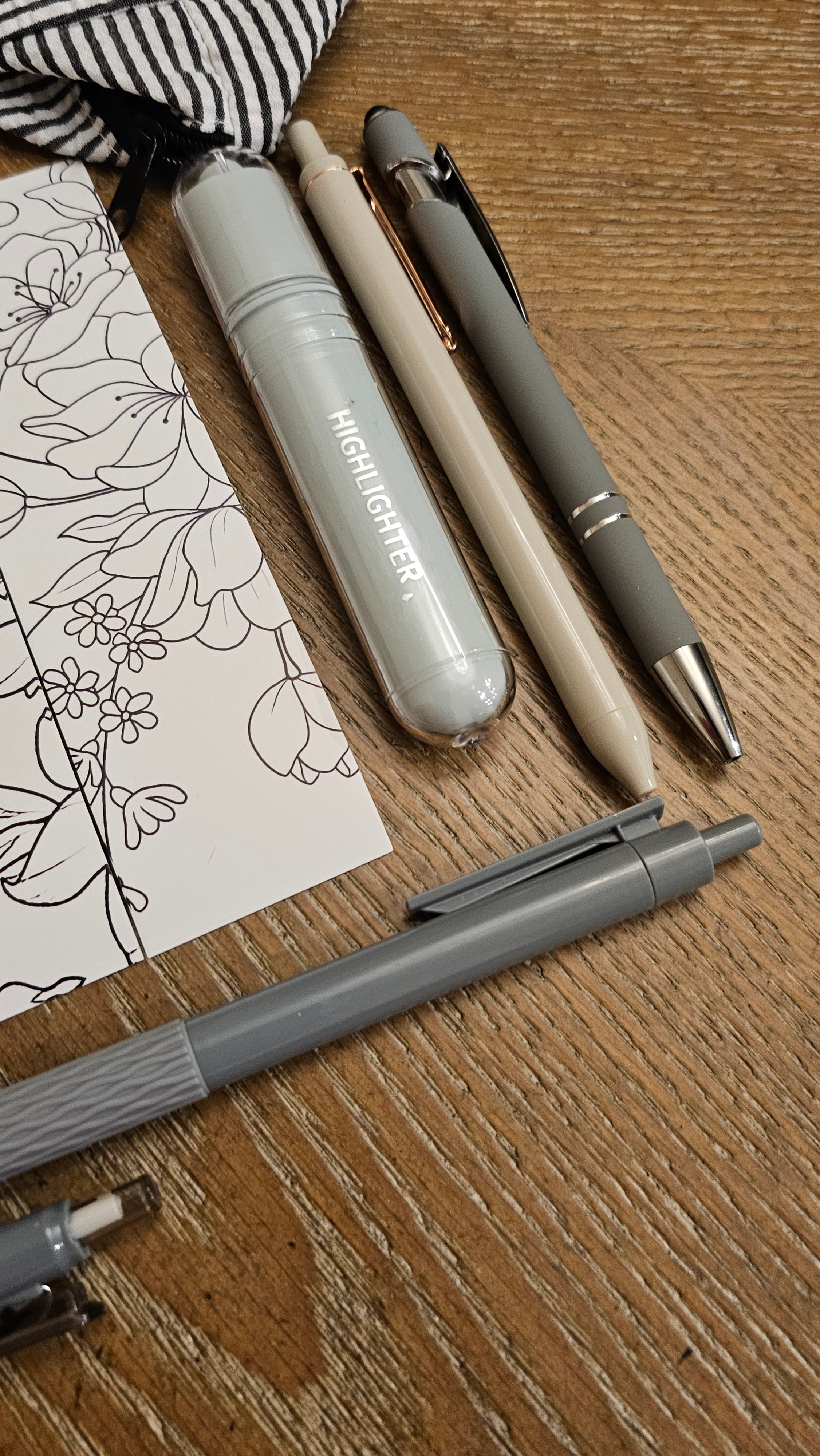 Elegant Gray Stationery Gift Set