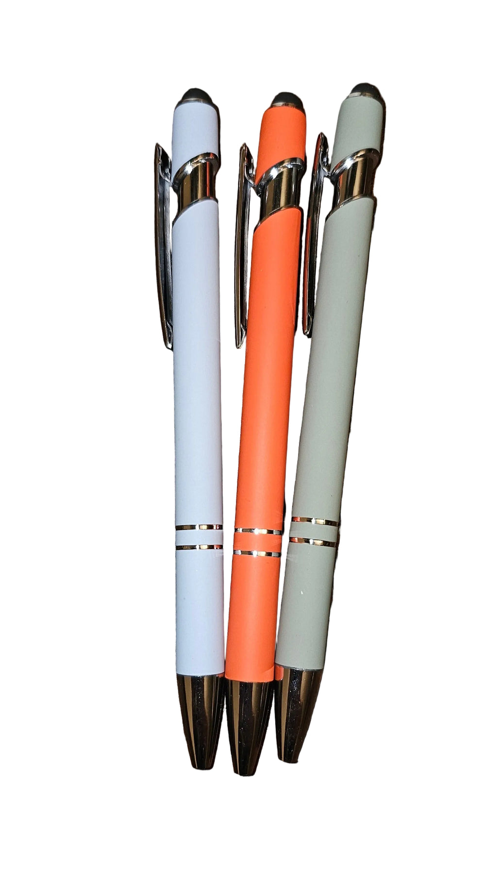 Soft Touch Stylus Ballpoint Pen Set (3-Pack)