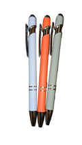 Soft Touch Stylus Ballpoint Pen Set (3-Pack)
