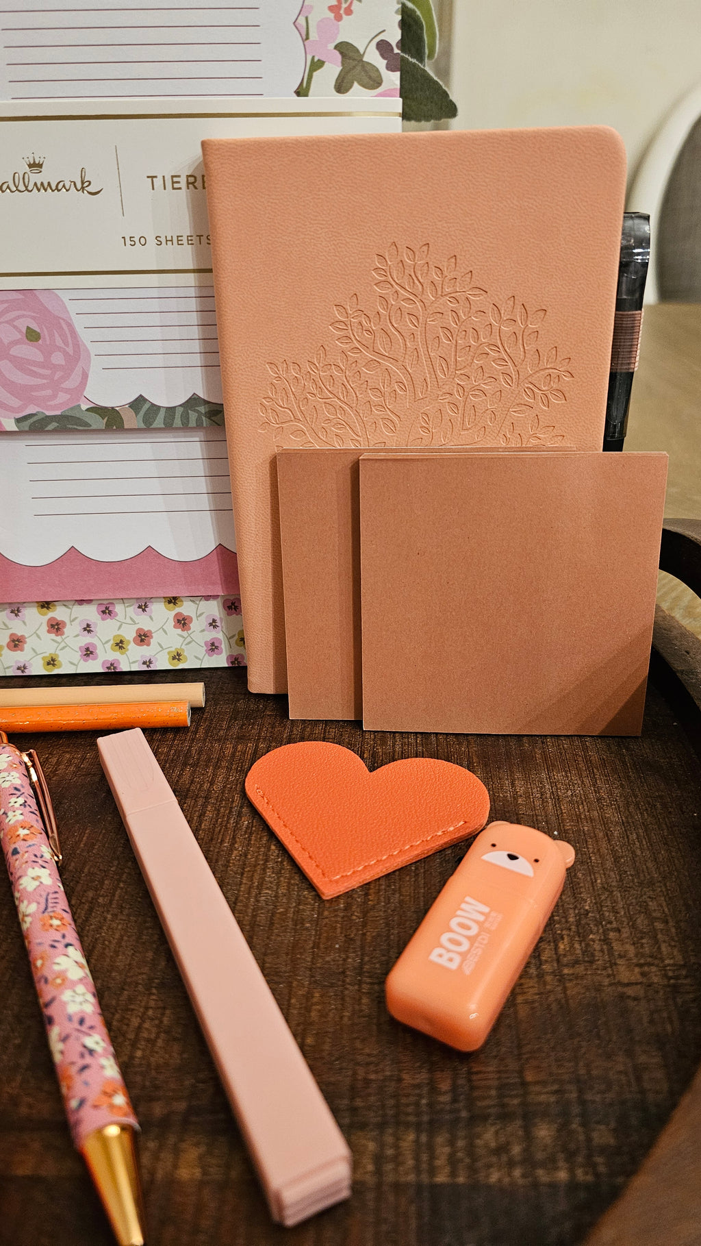 Peach Blossom Stationery Gift Set