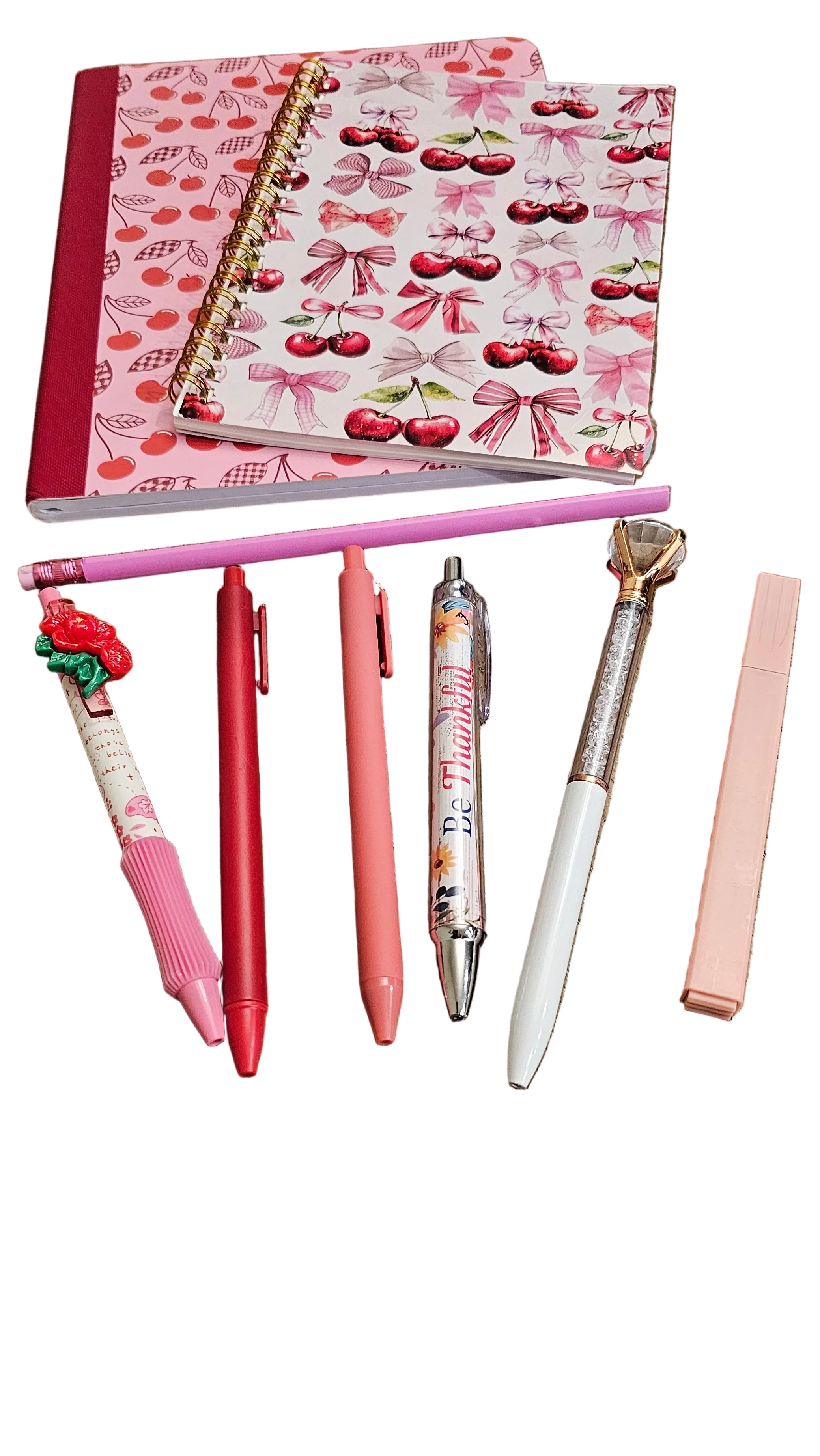 Cherry Bow Stationery Gift Set