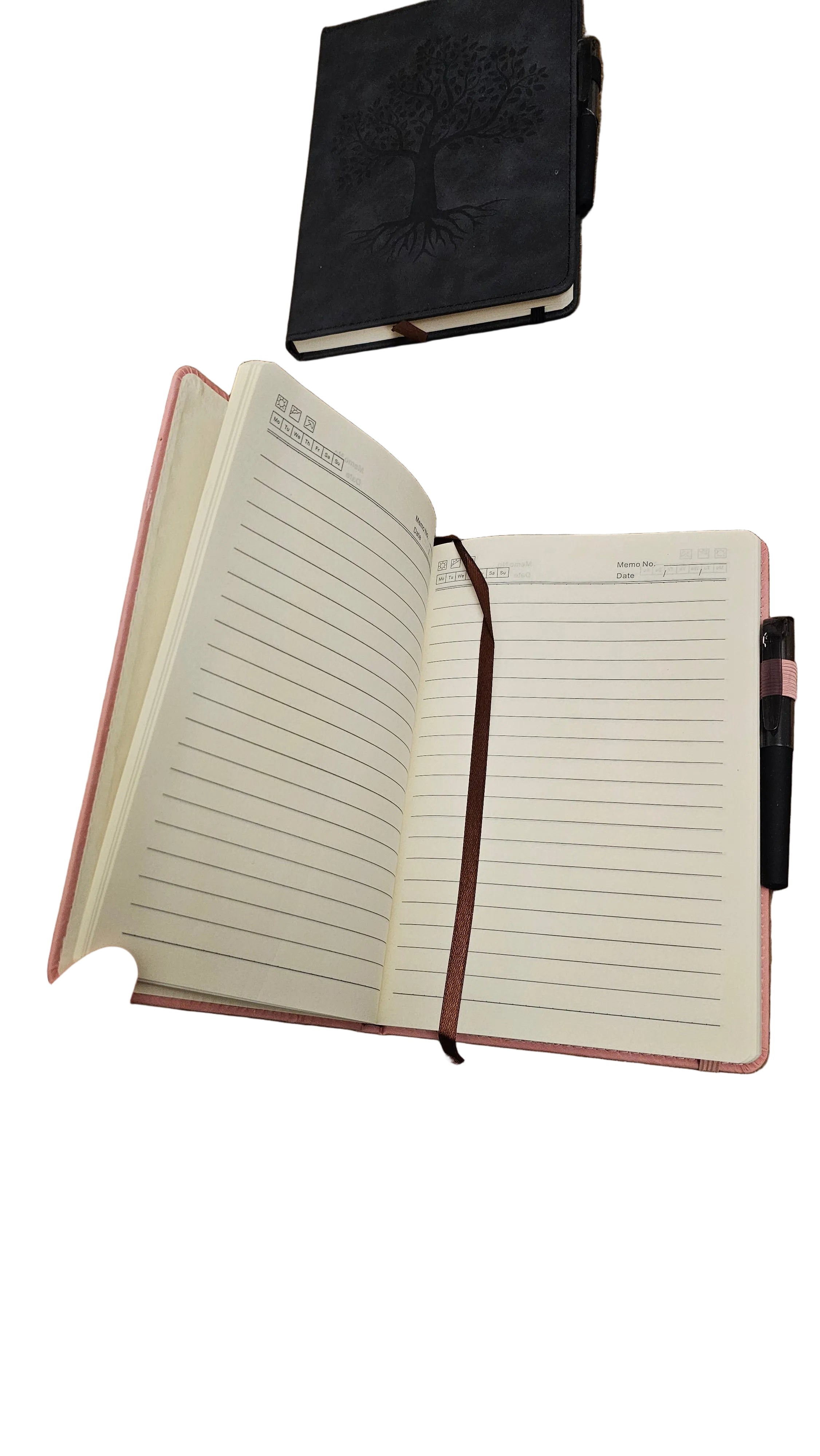Tree of Life Leather Journal with Pen – Lined Notebook