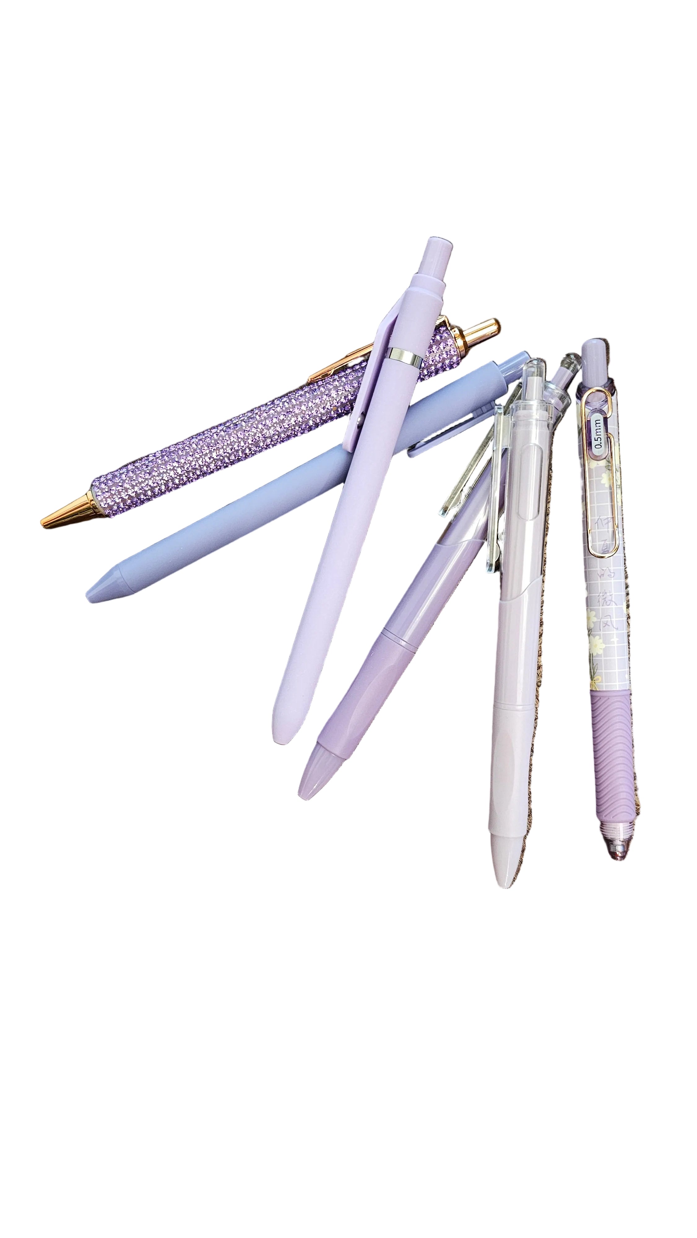 Purple Pastel Pen Bundle – Set of 6