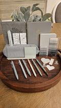 Elegant Gray Stationery Gift Set