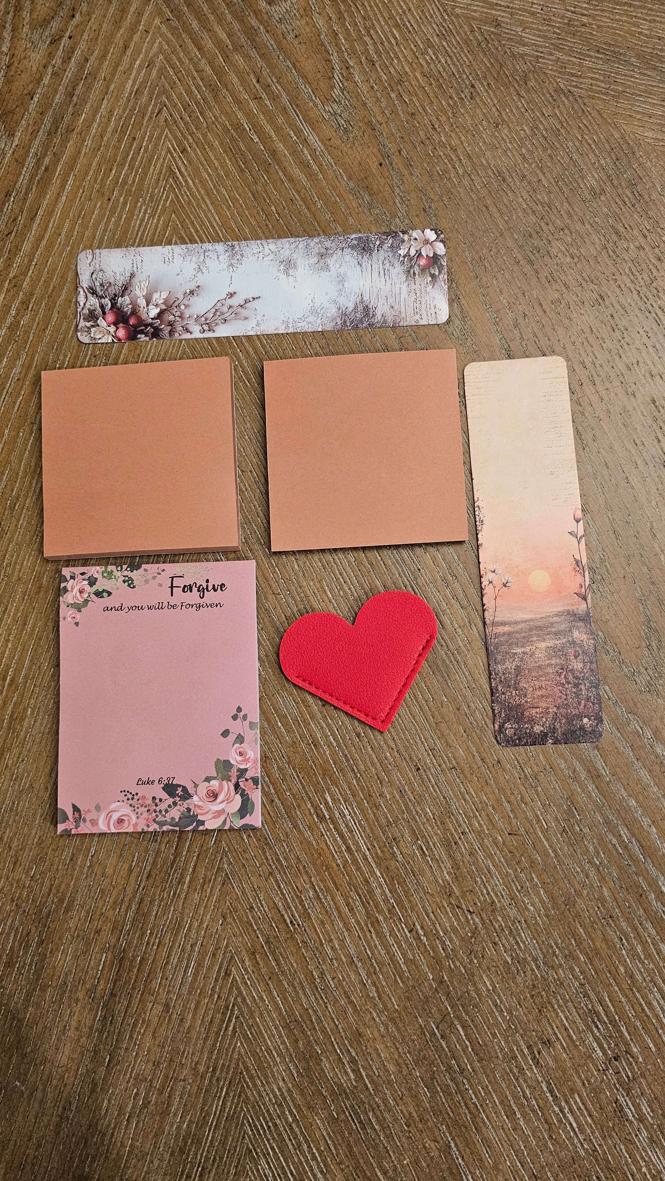 Crimson Bloom Stationery Gift Set