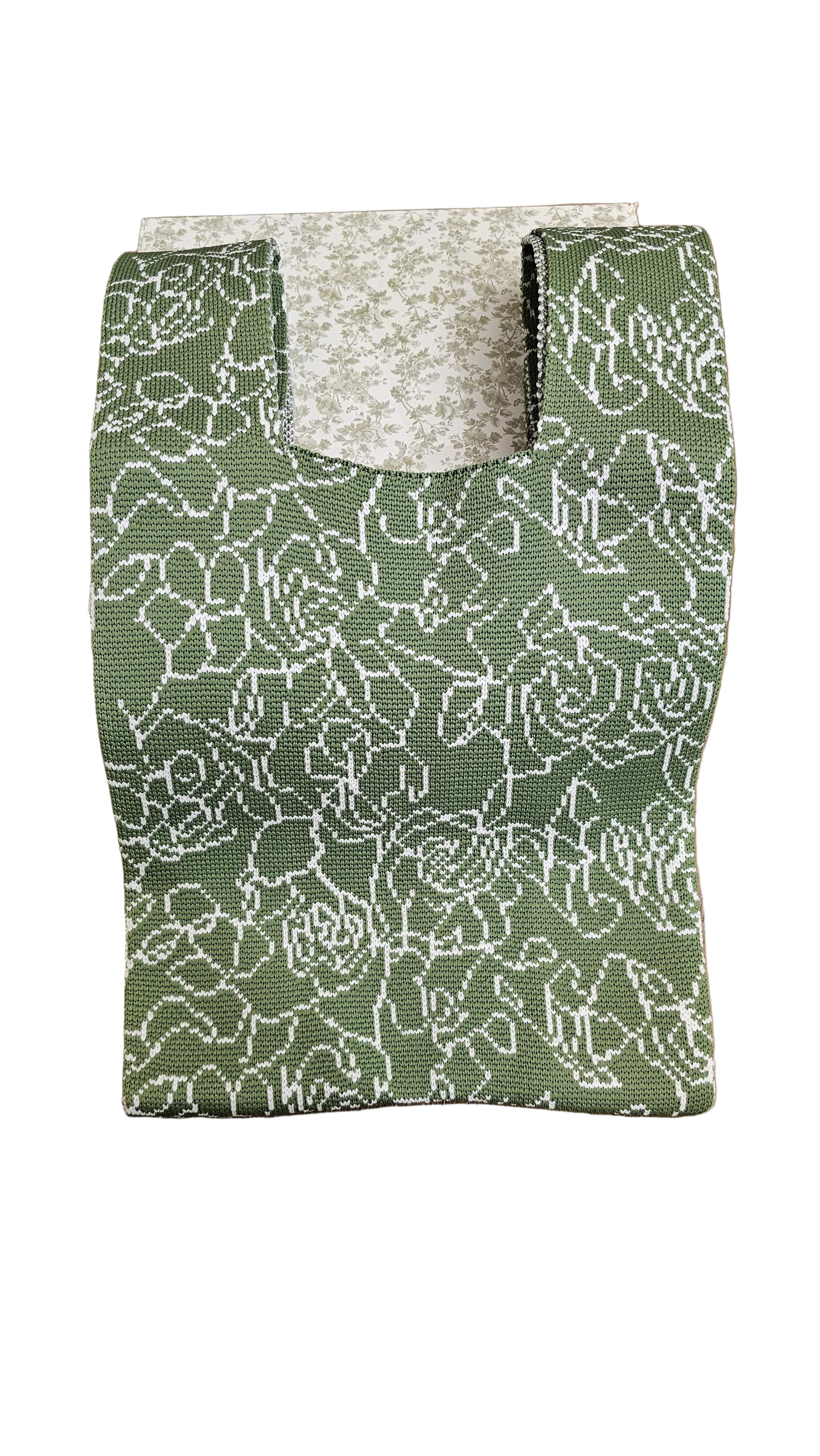 Reusable Knit Mini Tote Bag – Floral Collection
