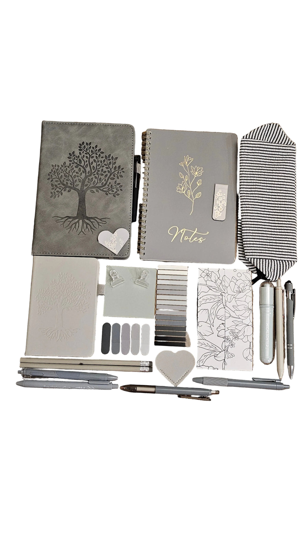 Elegant Gray Stationery Gift Set