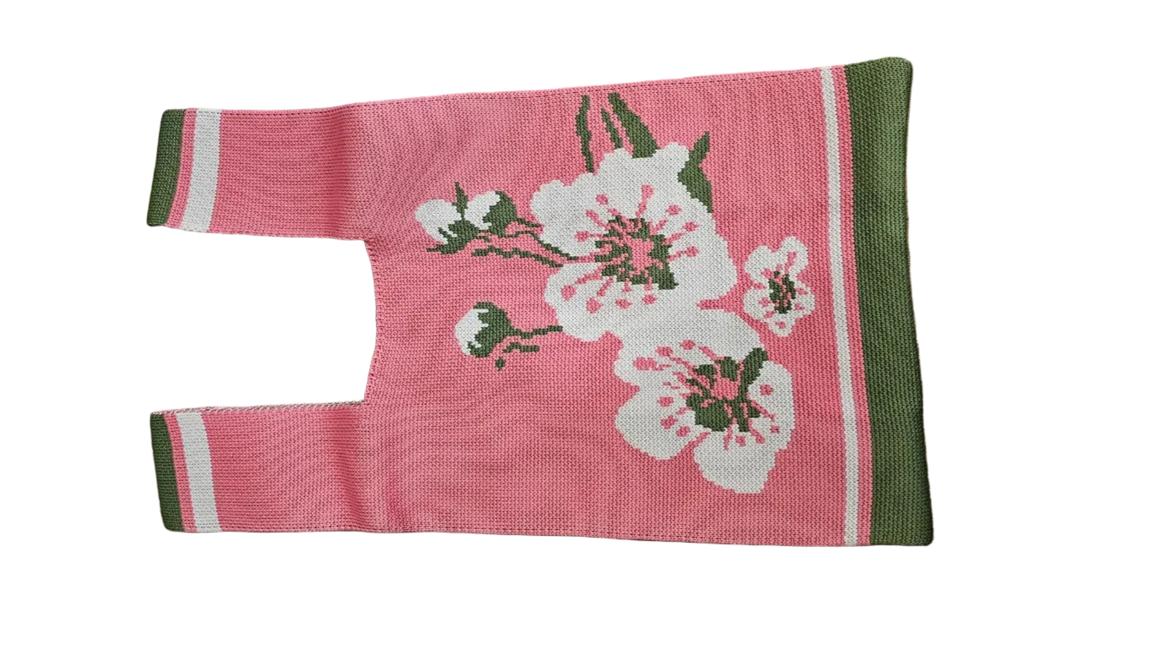 Reusable Knit Mini Tote Bag – Floral Collection