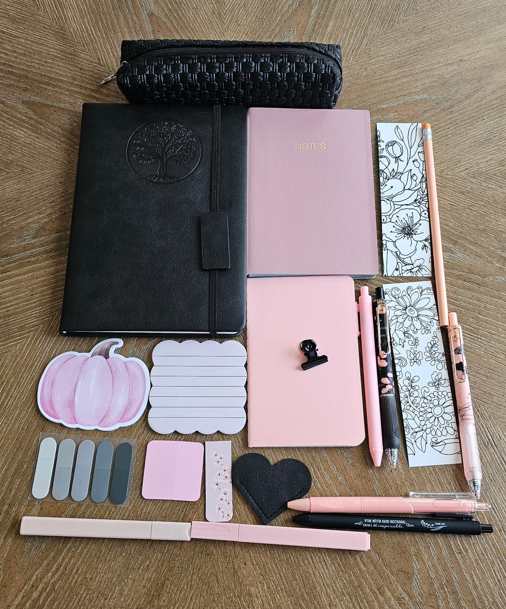 Blush & Noir Stationery Gift Set