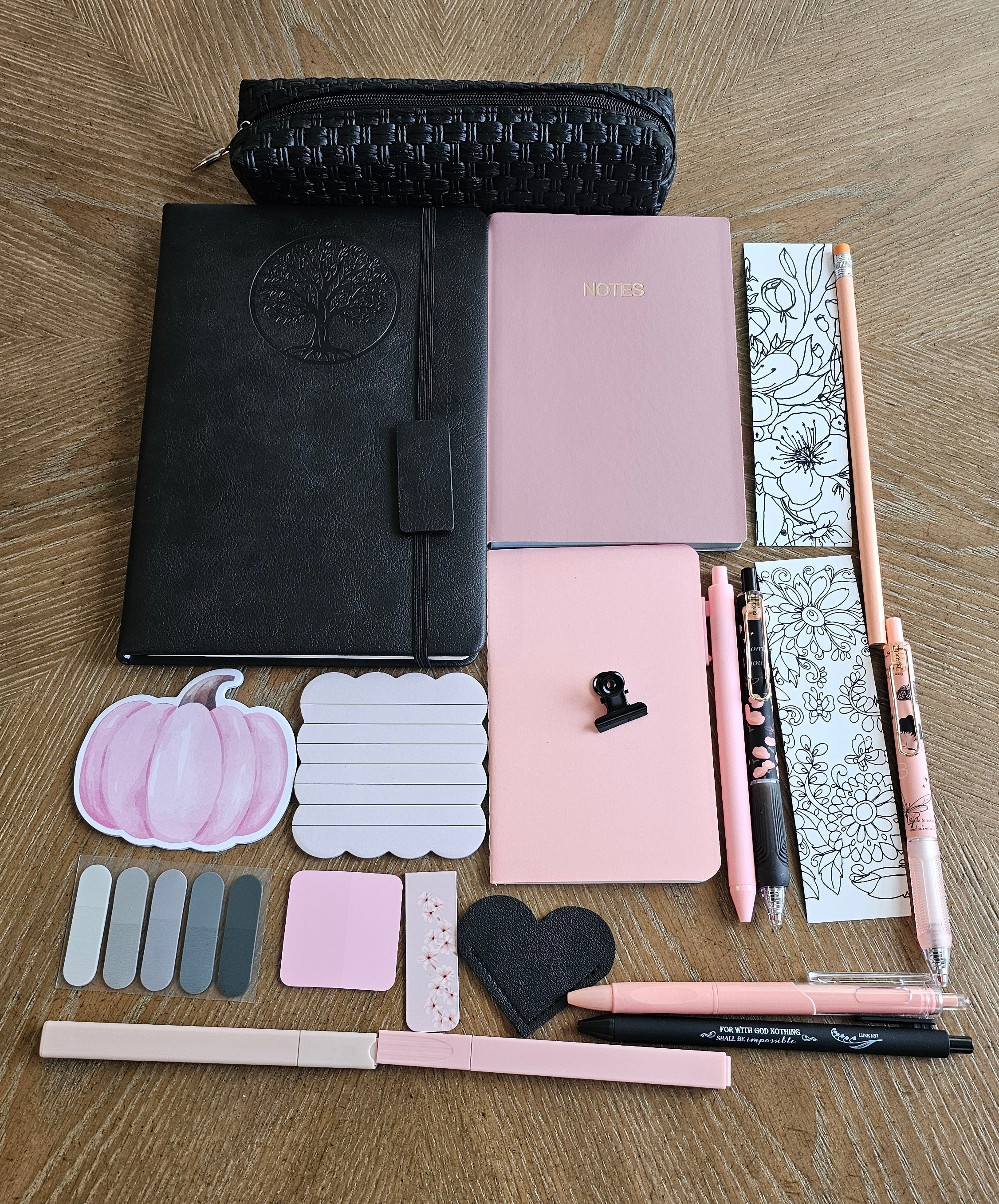 Blush & Noir Stationery Gift Set