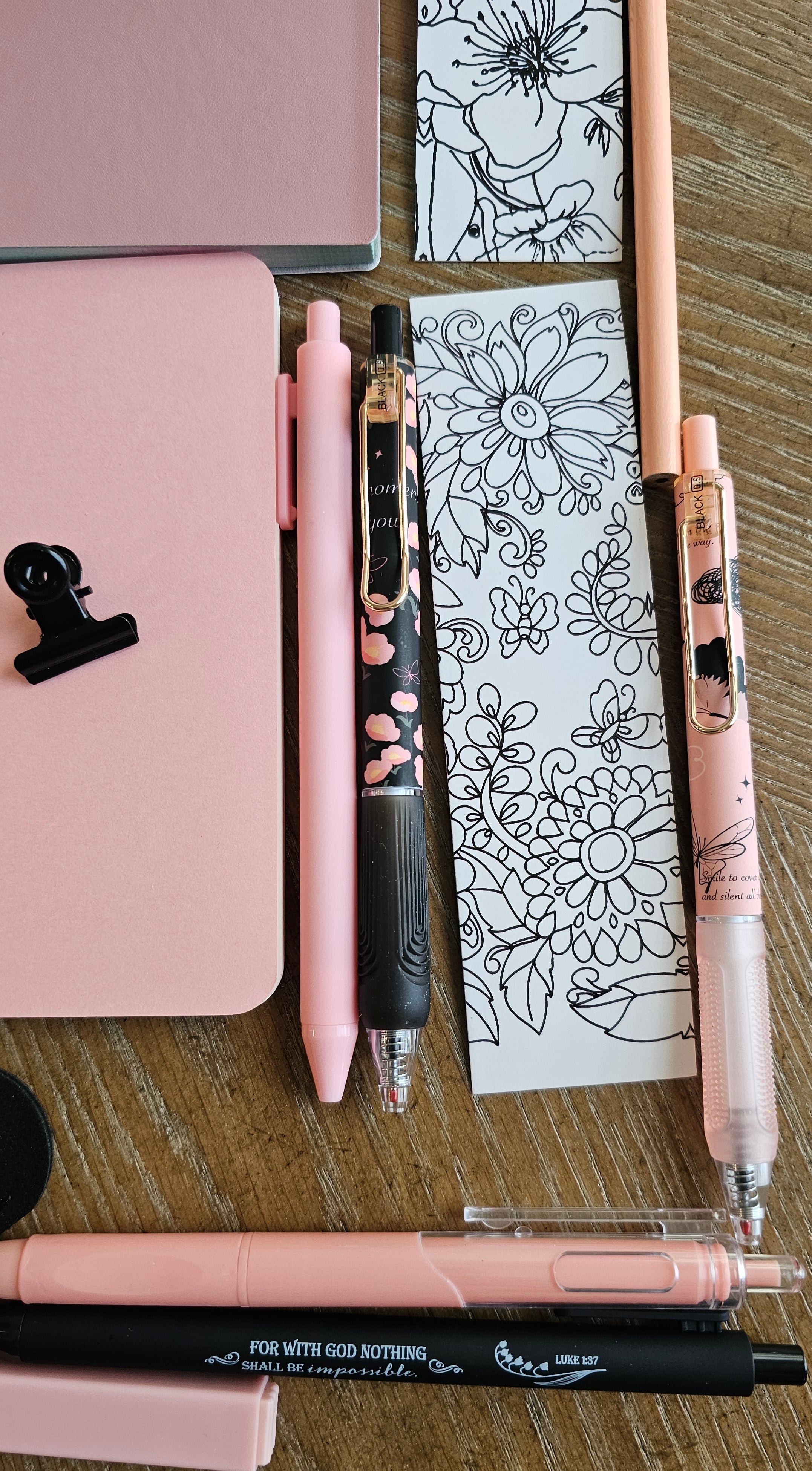 Blush & Noir Stationery Gift Set