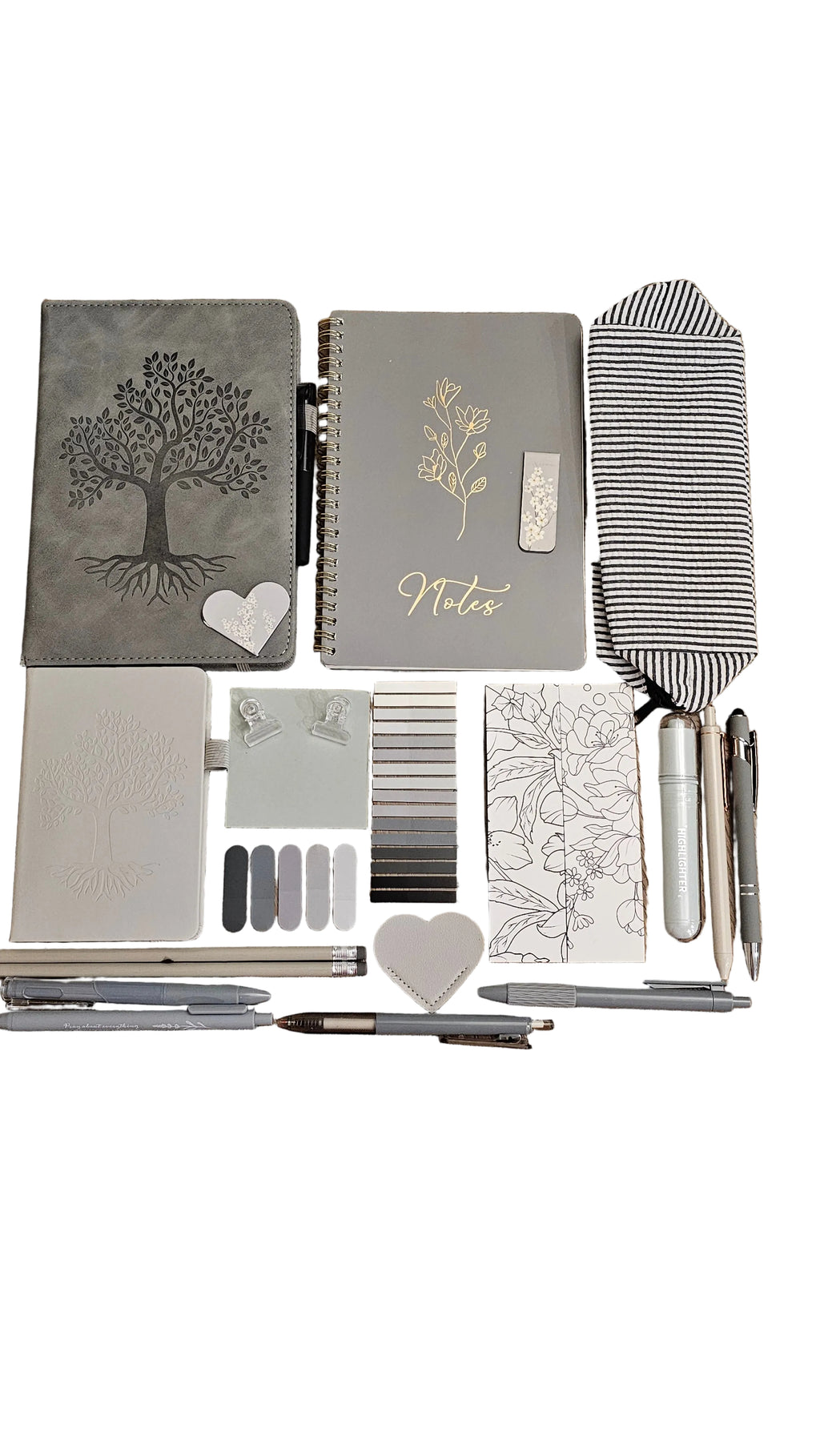Elegant Gray Stationery Gift Set