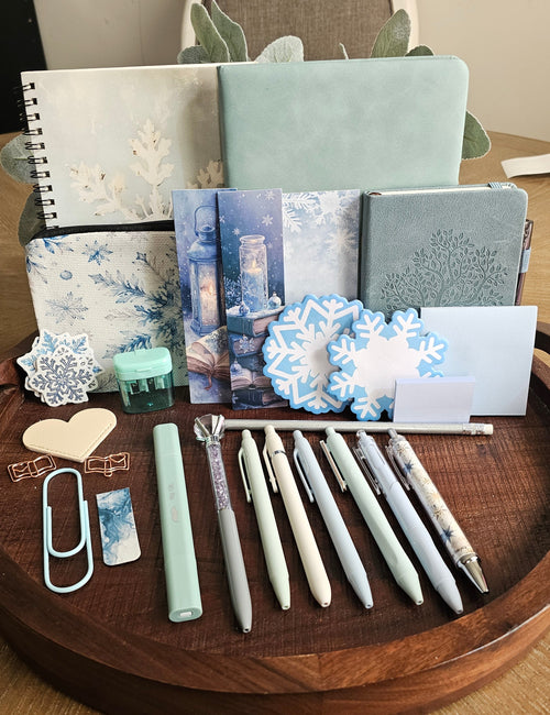 A Touch of Frost & Glow Deluxe Stationery Gift Set ❄️🩵