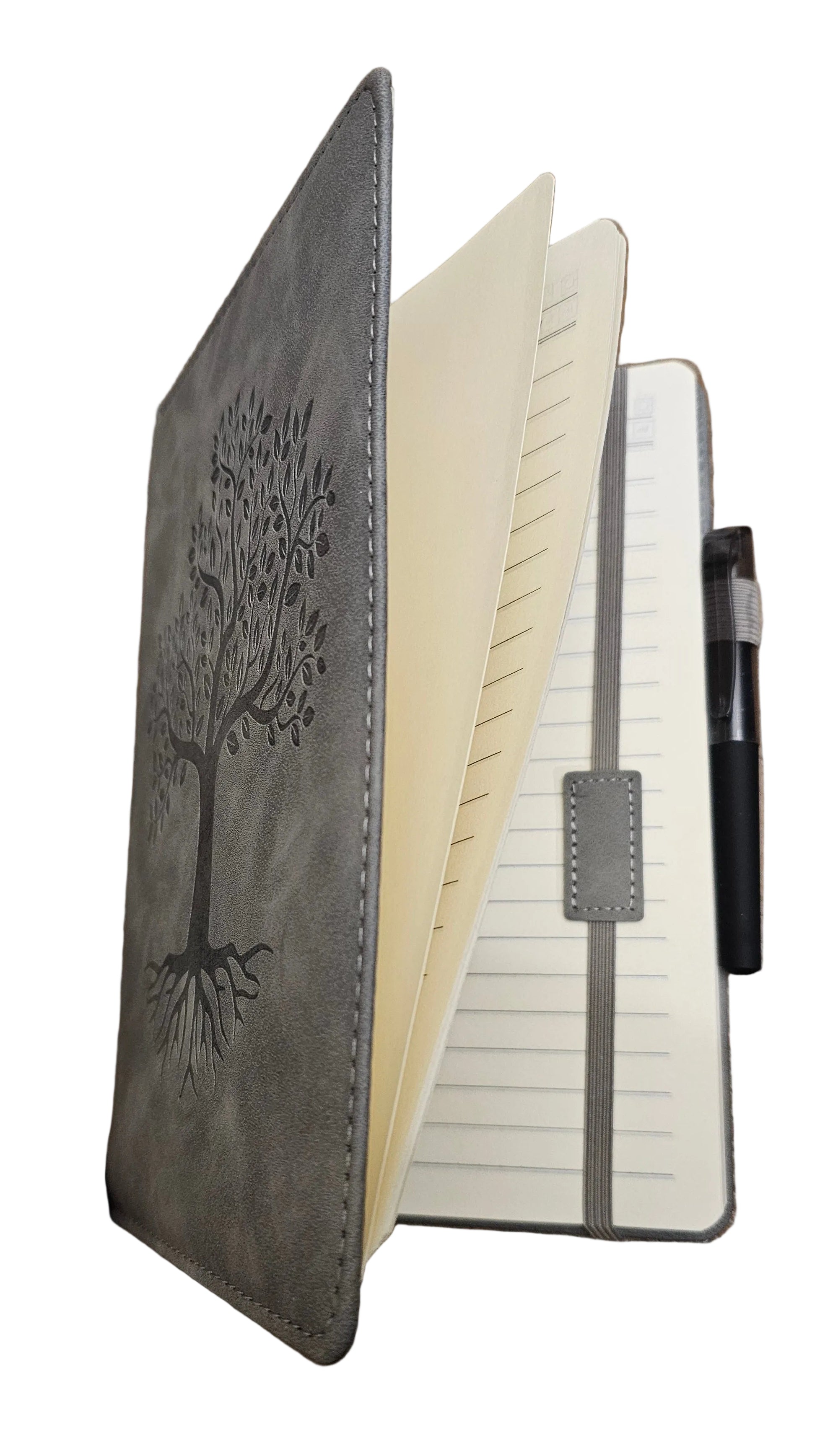 Tree of Life Leather Journal with Pen – Lined Notebook