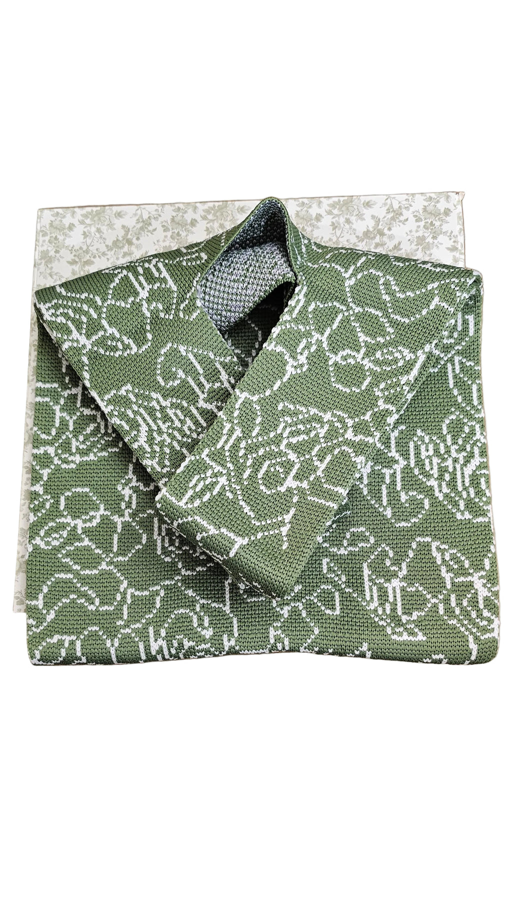Reusable Knit Mini Tote Bag – Floral Collection